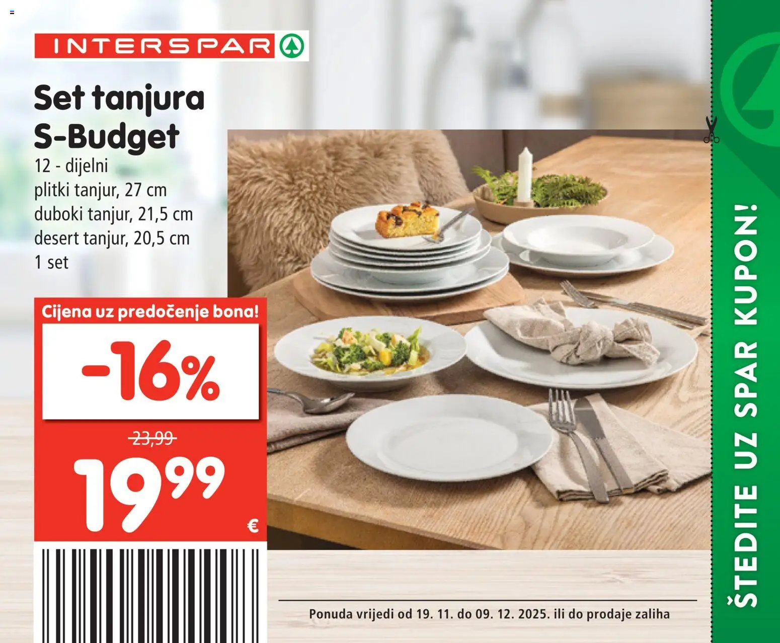 Interspar katalog | vrijedi od 19.11.2025 | Stranica: 54 | Proizvodi: Set tanjura