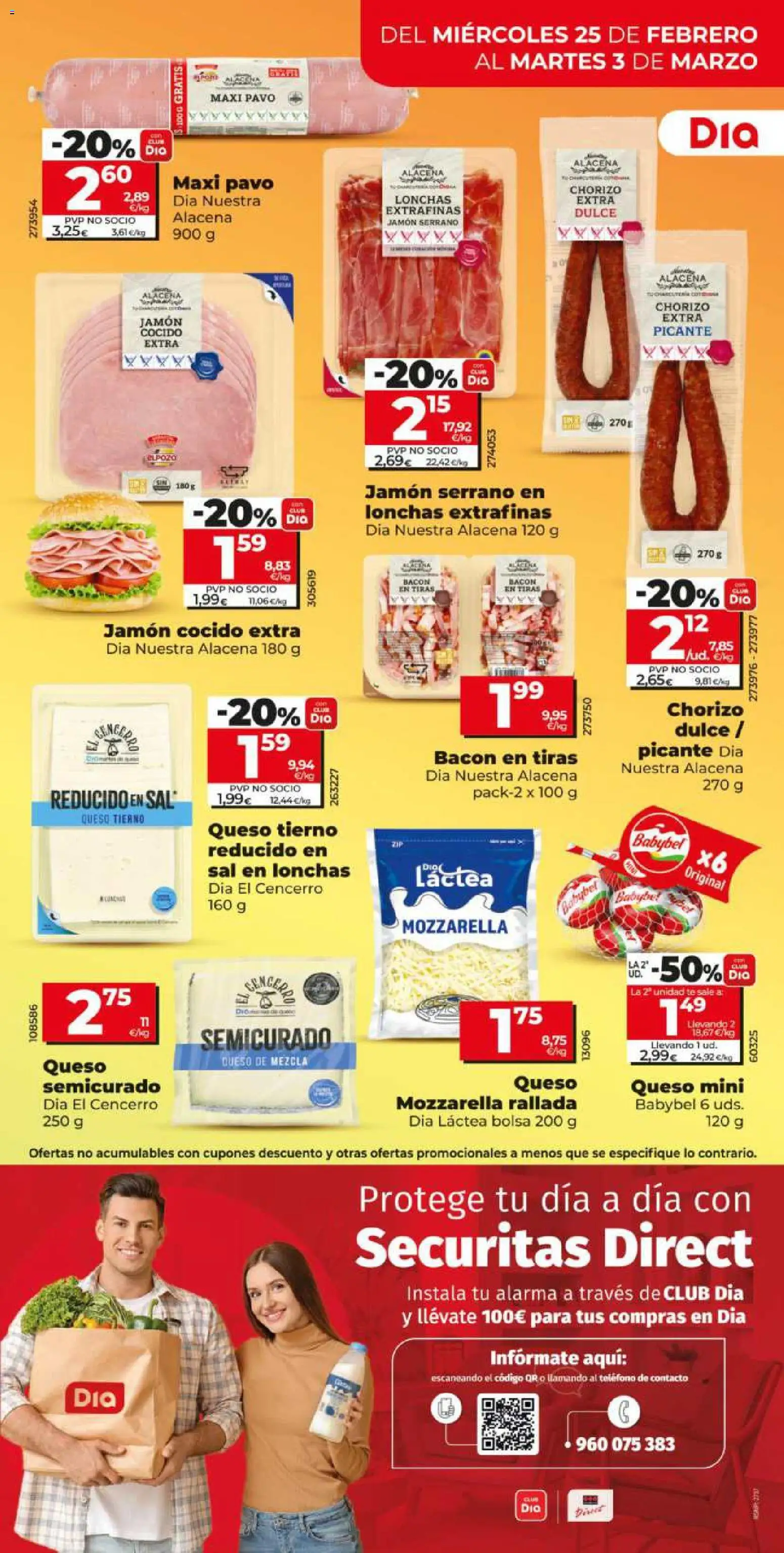 Dia - folleto Market │ válido desde el 25.02.2026 | Página: 7 | Productos: Jamón serrano, Jamón cocido, Té, Bolsa