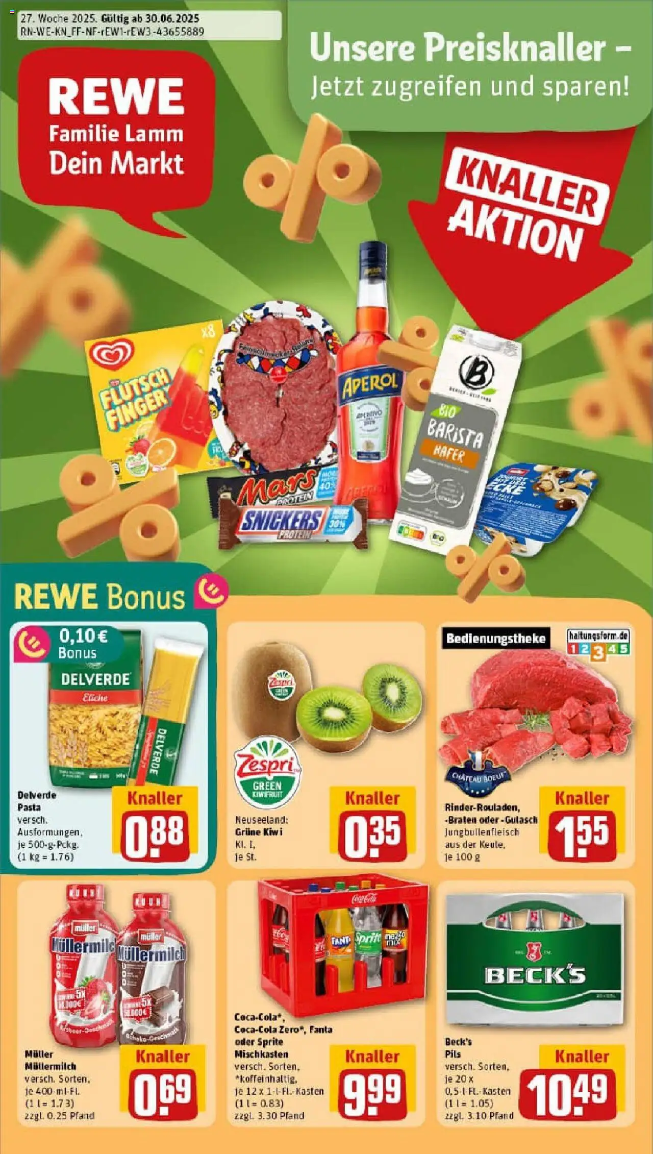 Rewe prospekt Engelskirchen	 - gültig ab dem 29.06.2025 | Seite: 1 | Produkte: Fanta, Pils, Gulasch, Aperol