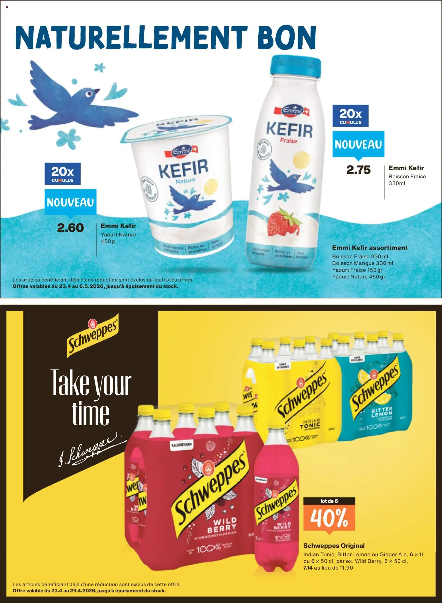 Migros aktionen FR – gültig ab 22.04.2026 | Seite: 36 | Produkte: Kefir