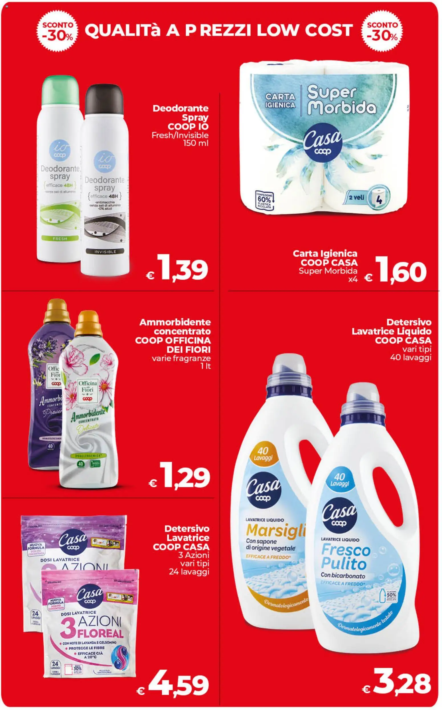 Volantino COOP del 13.02.2026 | Pagina: 36 | Prodotti: Carta igienica, Sapone, Bicarbonato, Lavanda
