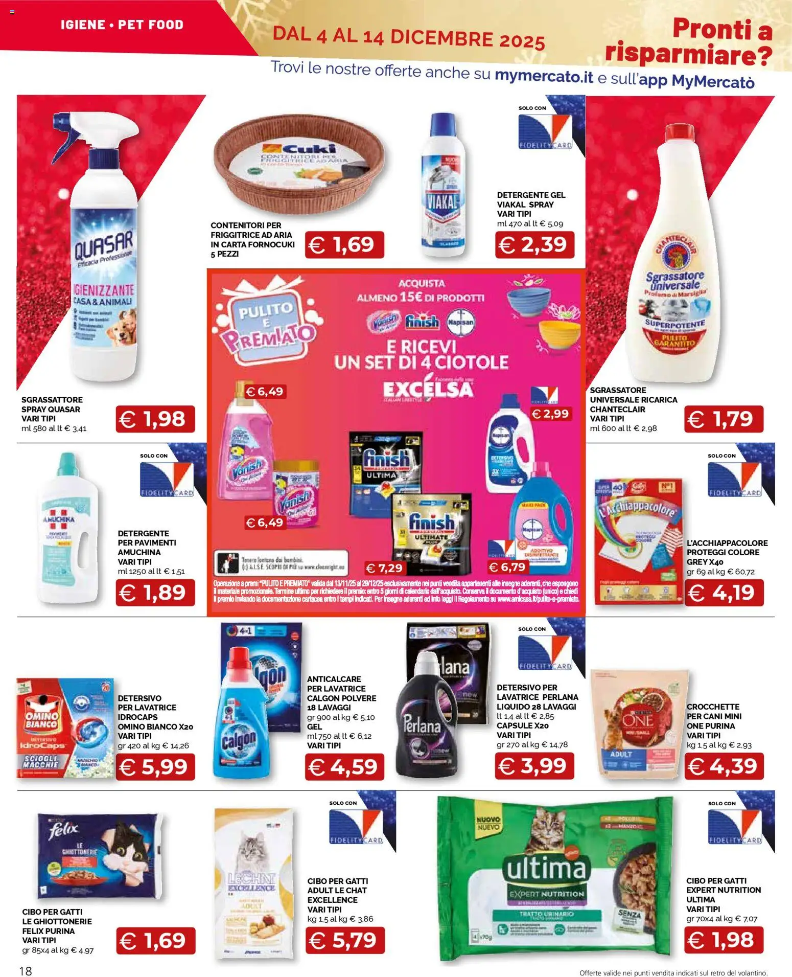 Volantino Mercatò del 04.12.2025 | Pagina: 18 | Prodotti: Friggitrice ad aria, Detergente, Sgrassatore, Friggitrice