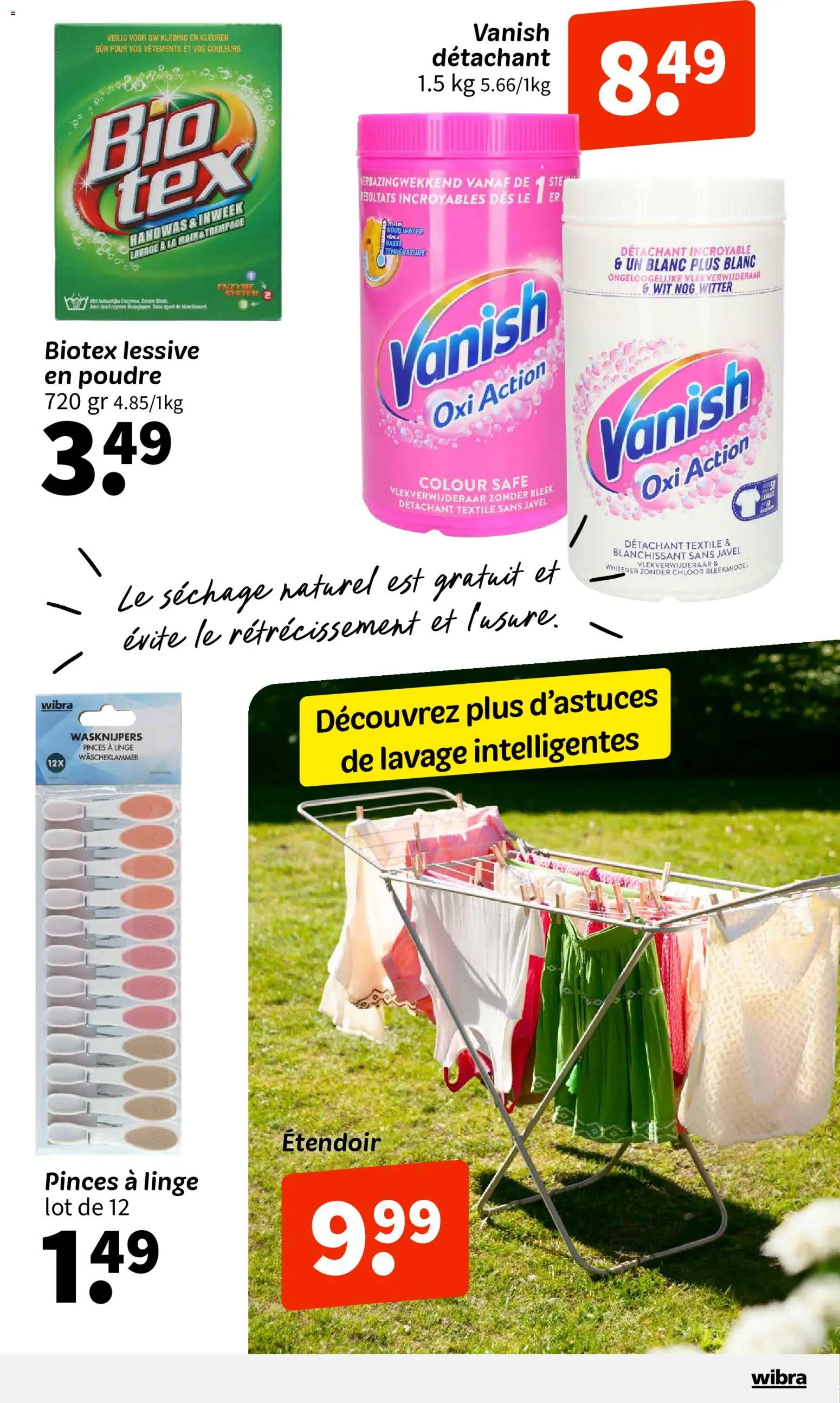 {H1} | Page: 16 | Produits: Pinces, Étendoir, Lessive en poudre, Lessive