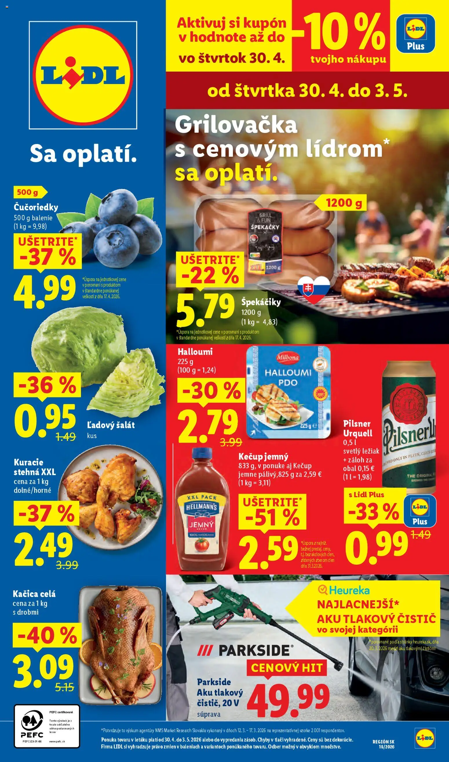 Nové Lidl akcie – leták je platný od 27.04.2026 | Strana: 50 | Produkty: Tlakový čistič, Aku, Parkside, Parkside aku