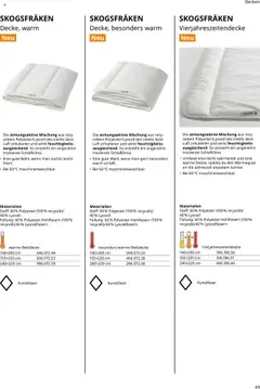 Ikea Prospekt  Schlafkomfort	 ab 30.09.2025 gültig | Seite: 49 | Produkte: Bettdecke