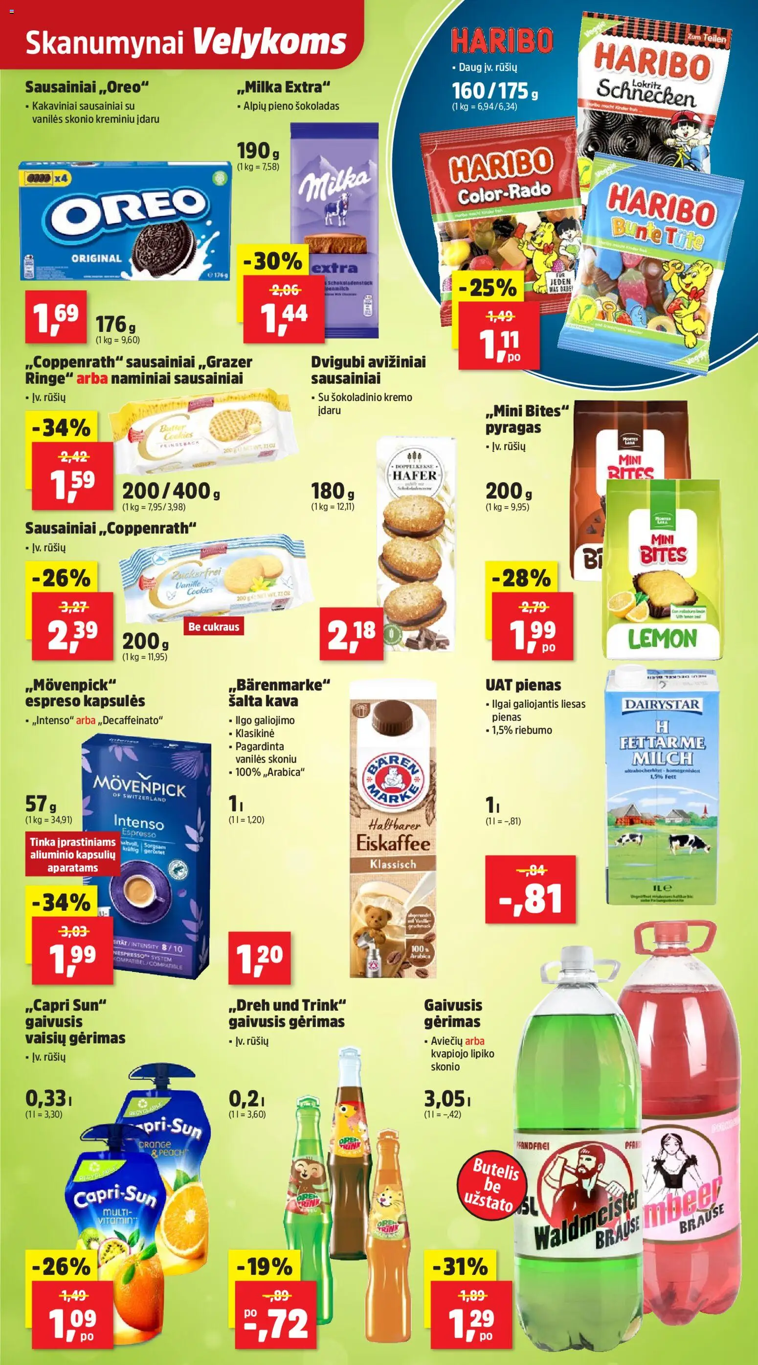 Thomas Philipps akcijos nuo 30.03.2026 | Puslapis: 15 | Prekių: Sausainiai, Gaivusis gėrimas, Pienas, Šokoladas