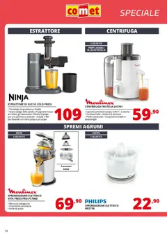 Anteprima del volantino Comet volantino Piccoli Elettrodomestici valido a partire dal 20.03.2026 | Pagina: 14