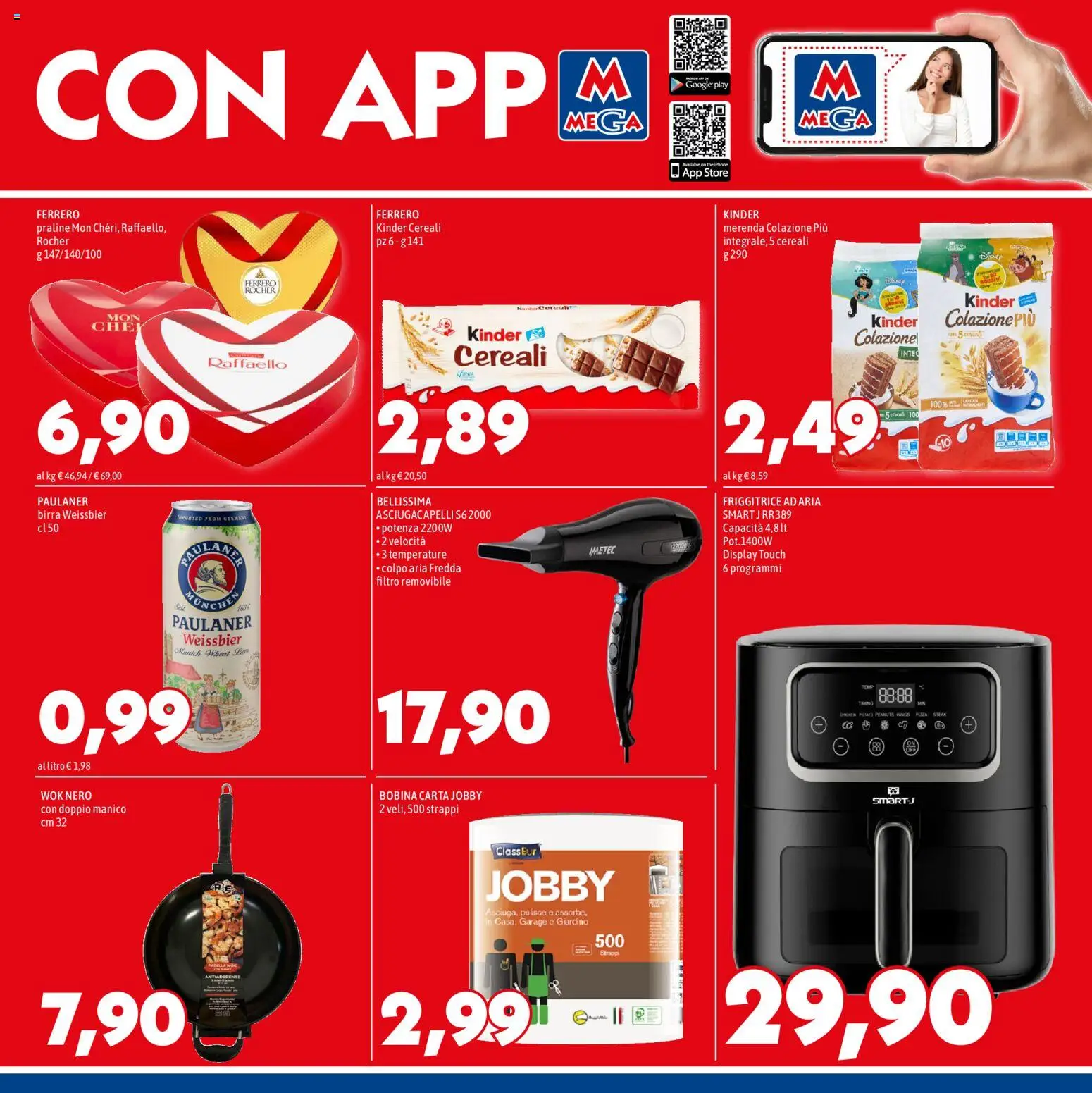 Volantino Mega del 12.02.2026 | Pagina: 7 | Prodotti: Friggitrice ad aria, Birra, Polo, Friggitrice