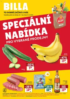 Náhled letáku Billa leták - Speciální nabídka: vybrané prodejny od 23.07.2025