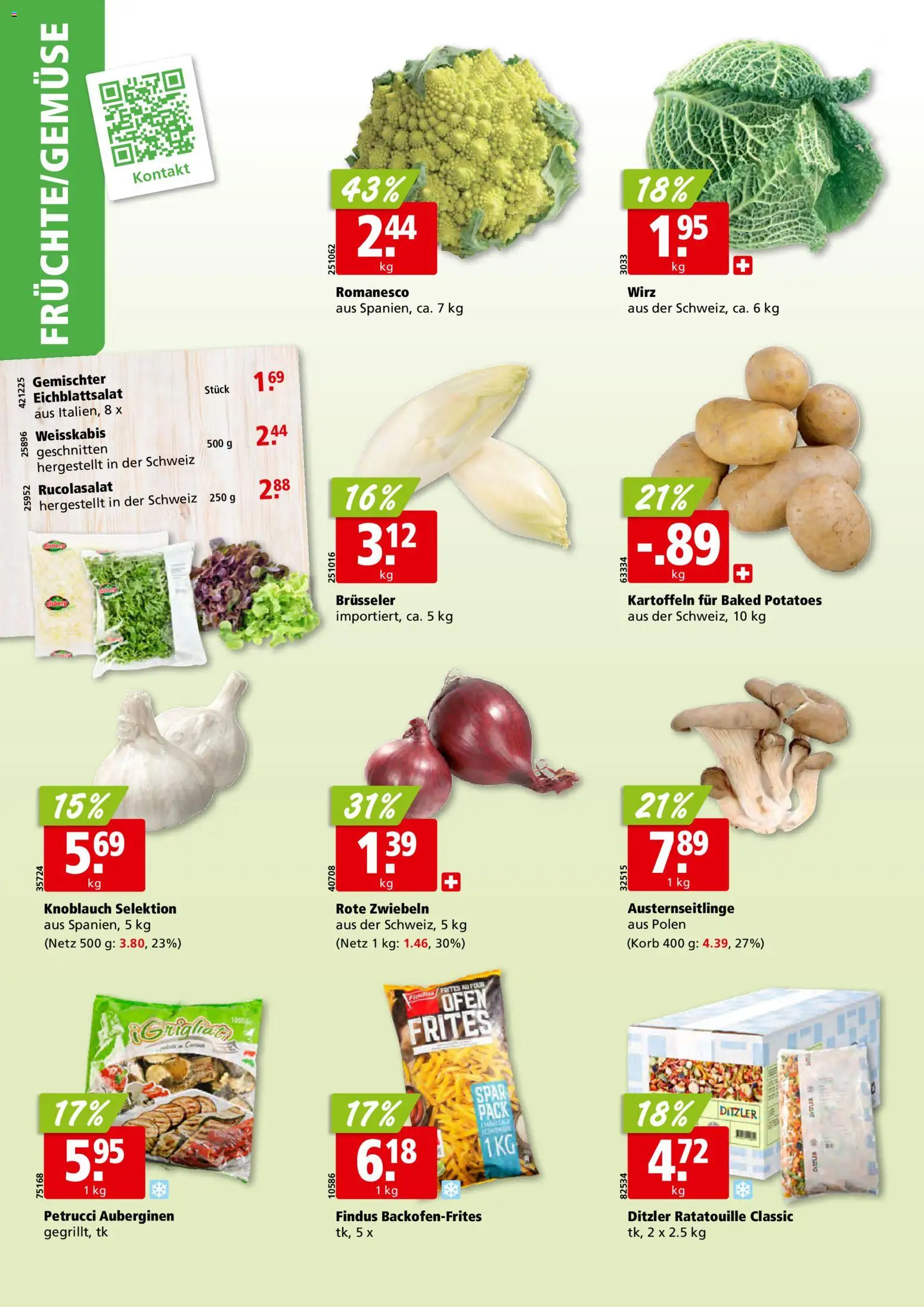 Aligro Aktionen Schlieren, Gossau SG, Frauenfeld, Rapperswil-Jona, Sargans, Bern, Brüttisellen, Pratteln, Emmen, Spreitenbach – gültig ab 26.01.2026 | Seite: 2 | Produkte: Korb, Kartoffeln, Knoblauch, Zwiebeln