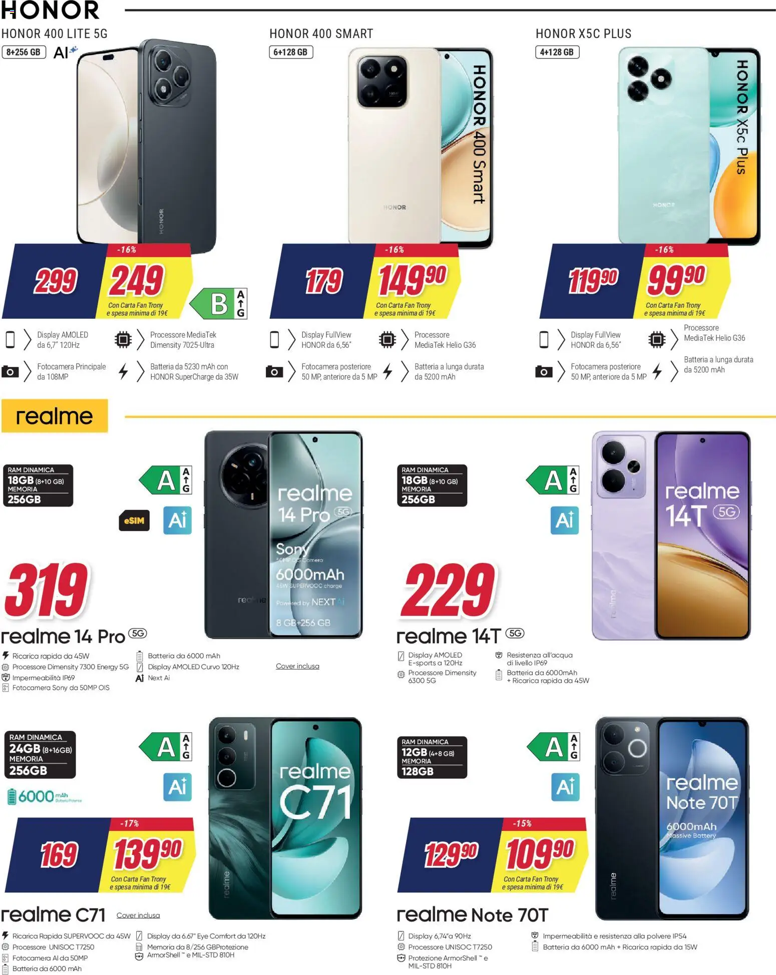 Volantino Trony del 27.12.2025 | Pagina: 8 | Prodotti: Fotocamera, Fan, Batteria