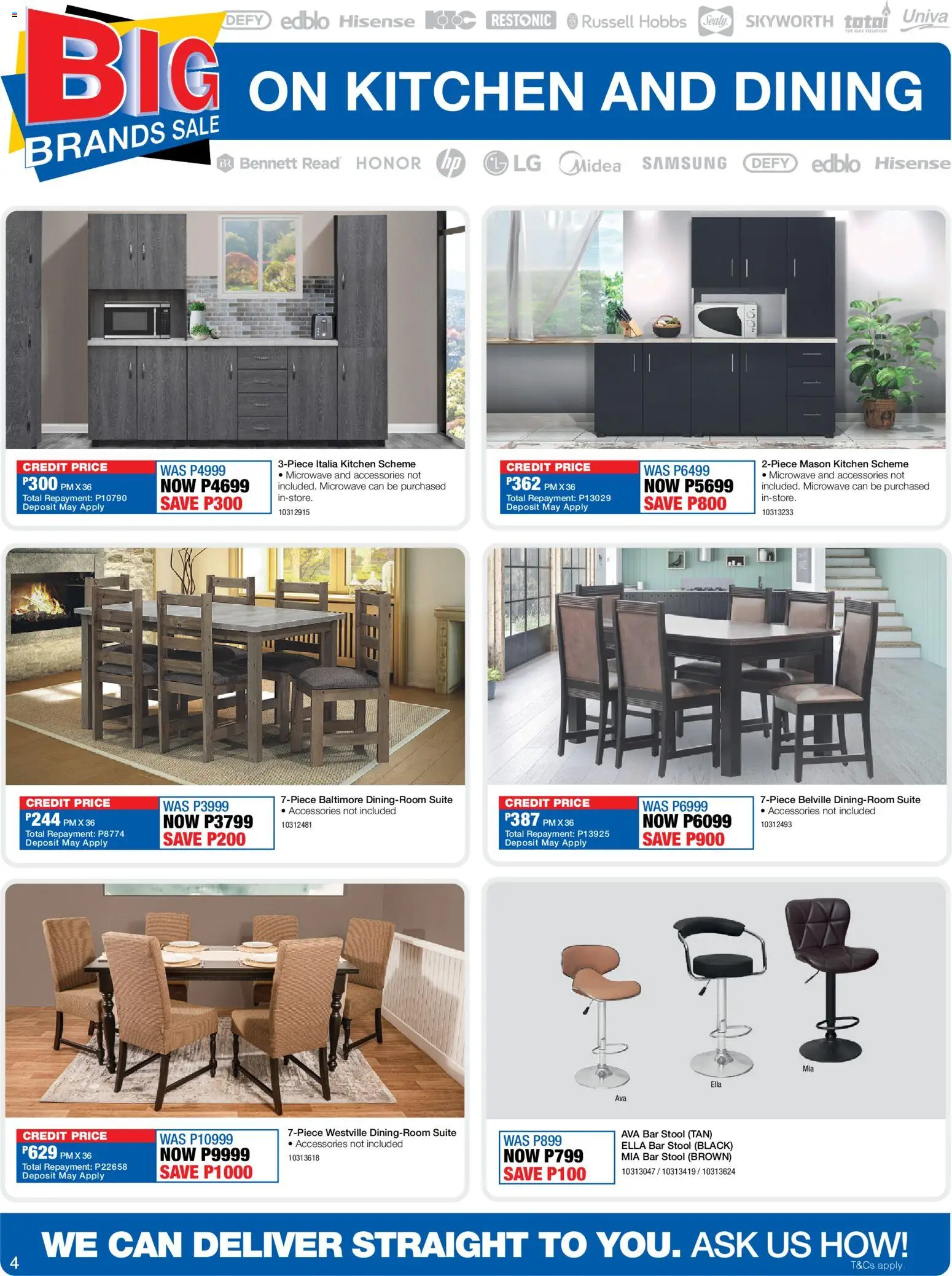 New OK Furniture catalogue – valid from 13.04.2026 | Page: 4 | Products: Stool, Microwave, Bar stool