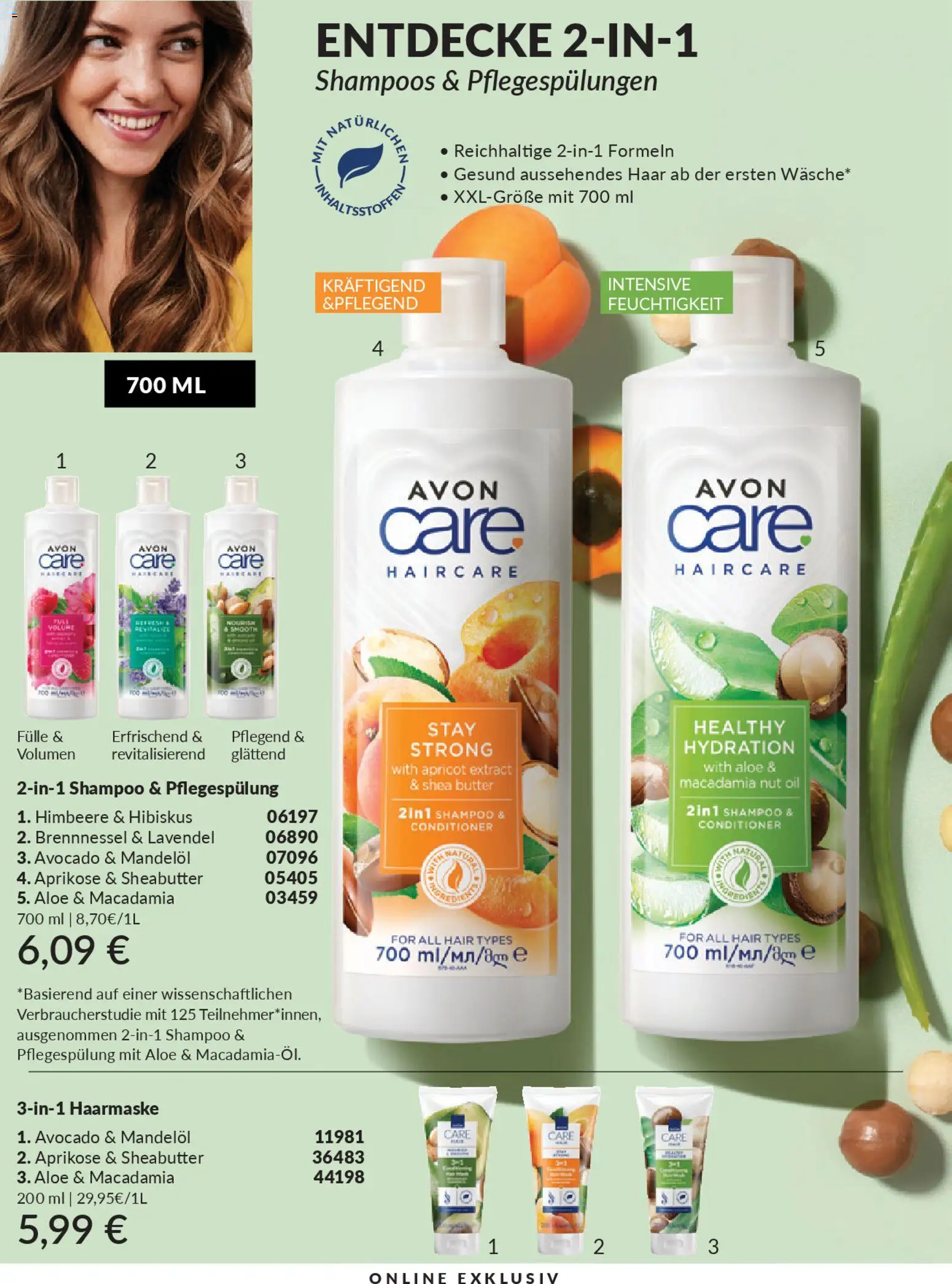AVON Katalog März 2026 – gültig ab 01.03.2026 | Seite: 208 | Produkte: Shampoo, Haarmaske, Avocado, Lavendel