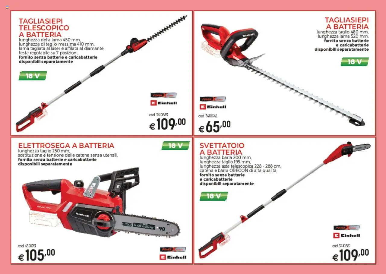 Volantino Brico OK del 03.03.2025 | Pagina: 21 | Prodotti: Tagliasiepi, Batteria, Batterie, Caricabatterie