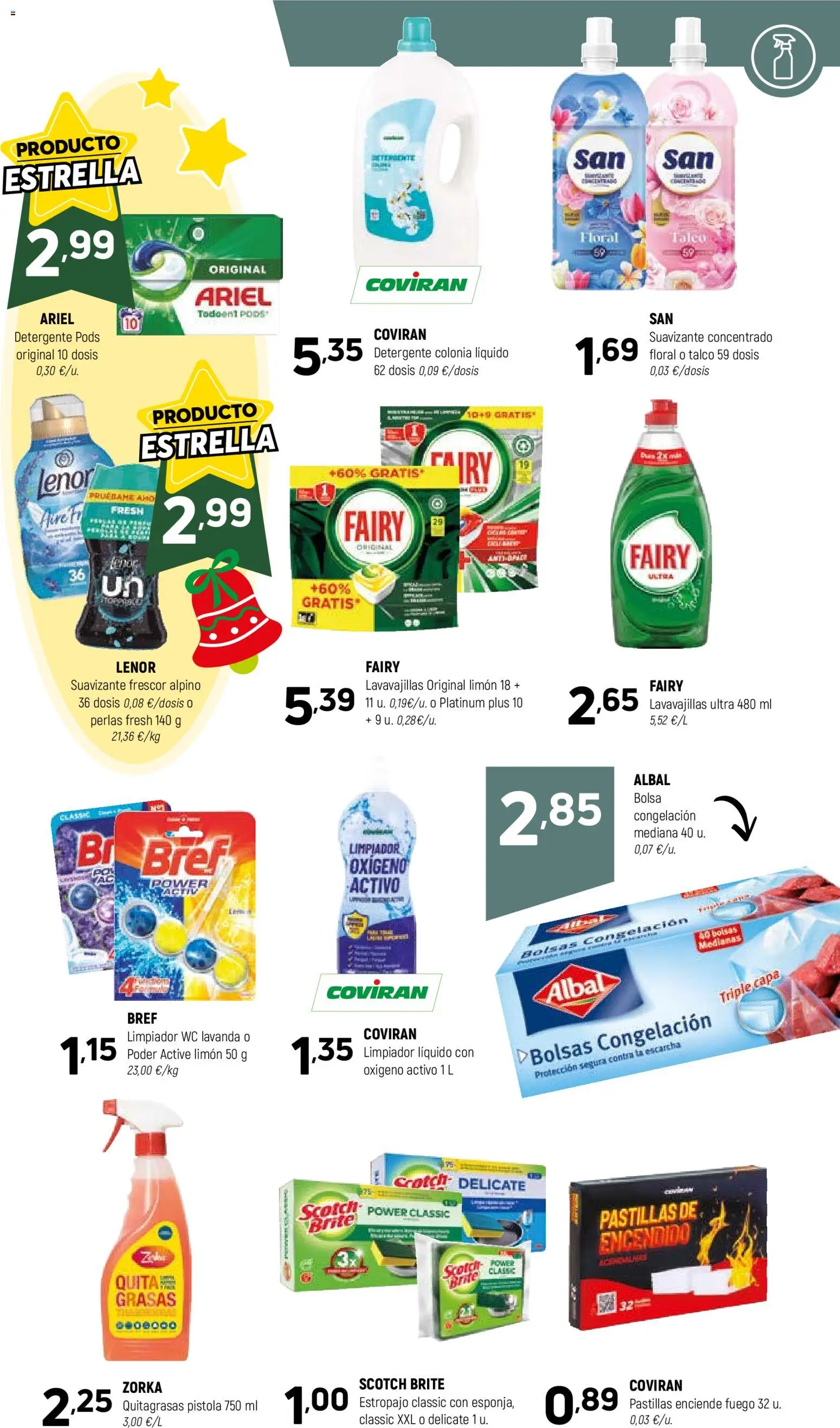 Coviran - Asturias │ válido desde el 02.12.2025 | Página: 23 | Productos: Colonia, Detergente, Suavizante, Lavavajillas