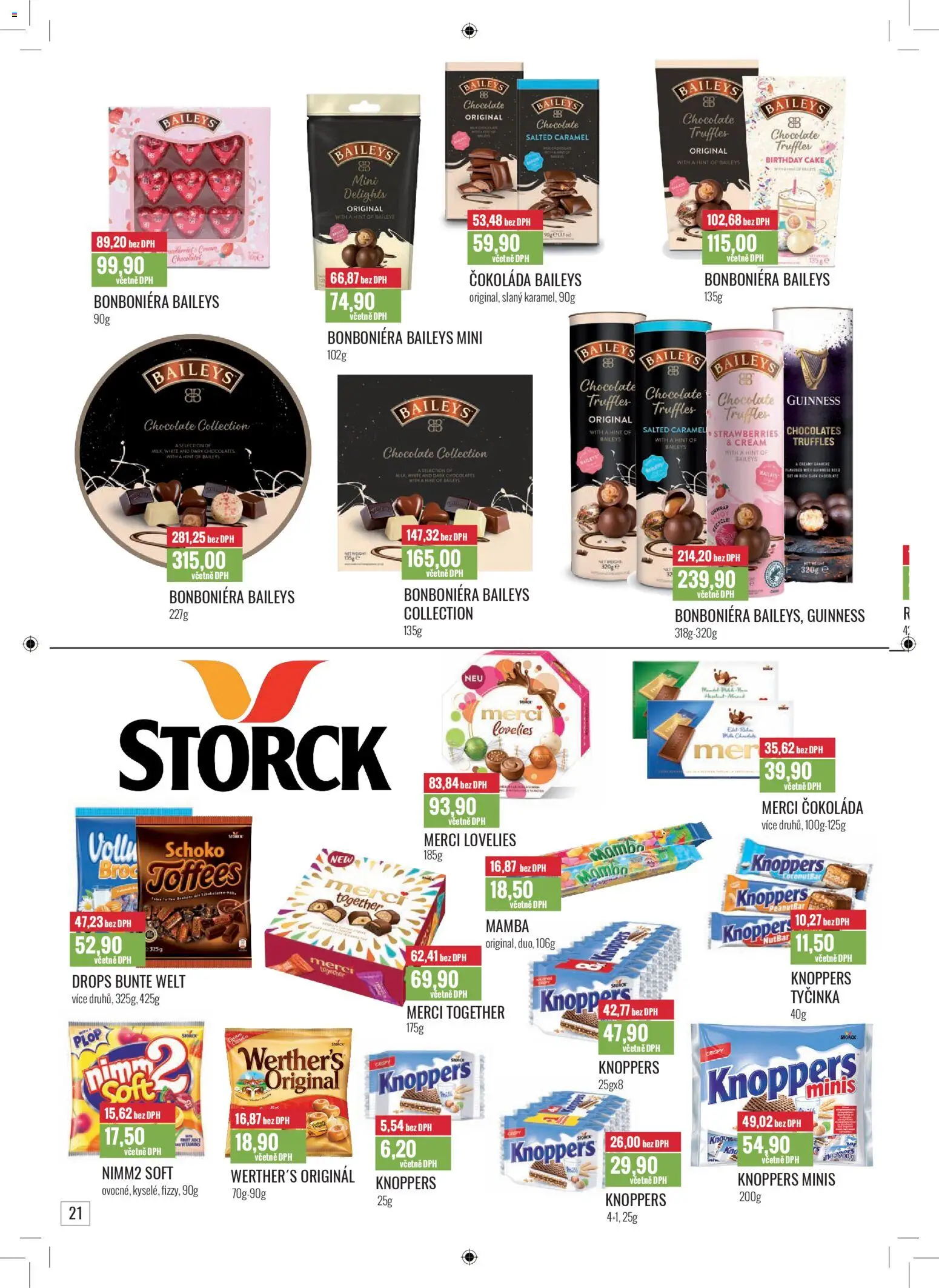 Ratio leták od 01.11.2025 | Strana: 22 | Produkty: Čokoláda, Knoppers, Merci, Guinness