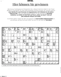 Müller Magazin ab 01.05.2025 | Seite: 86 | Produkte: Spargel, Wasser, Spiel