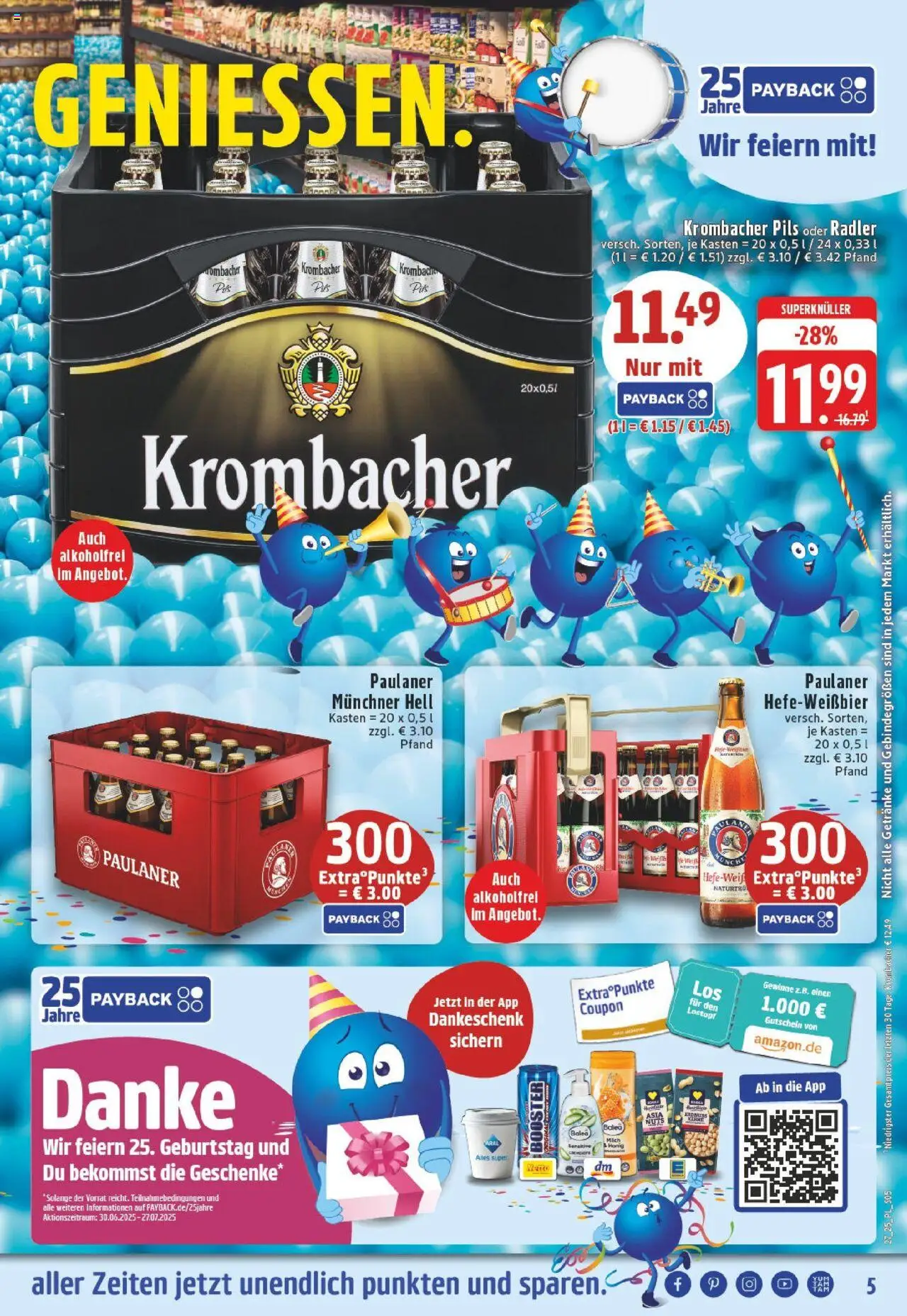Edeka prospekt Titz	 - gültig ab dem 29.06.2025 | Seite: 5 | Produkte: Milch, Energy, Pils, Body Lotion