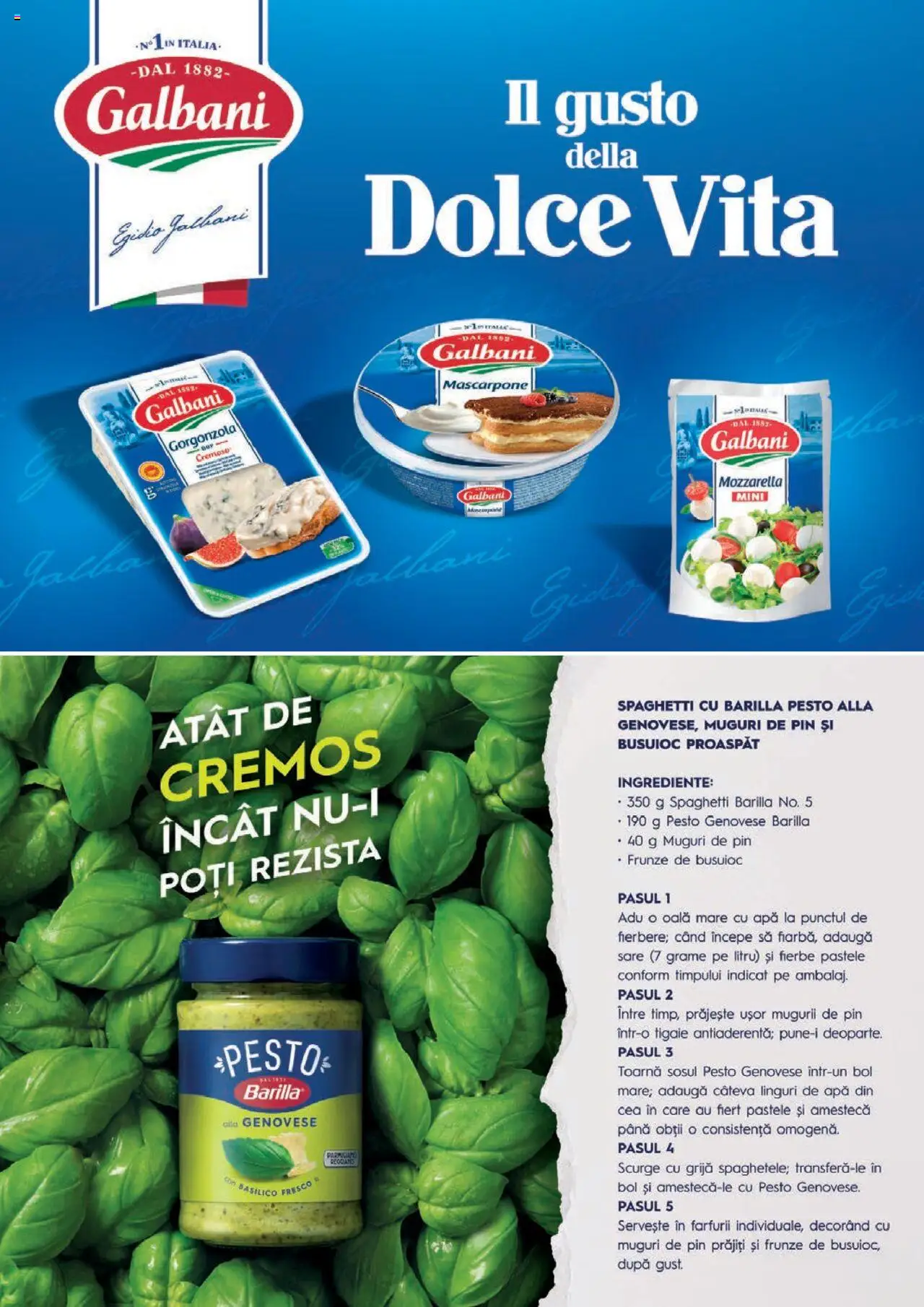 Noul catalog Mega Image – valabil de la 02.10.2025 | Pagină: 47 | Produse: Linguri, Gorgonzola, Apă, Sare