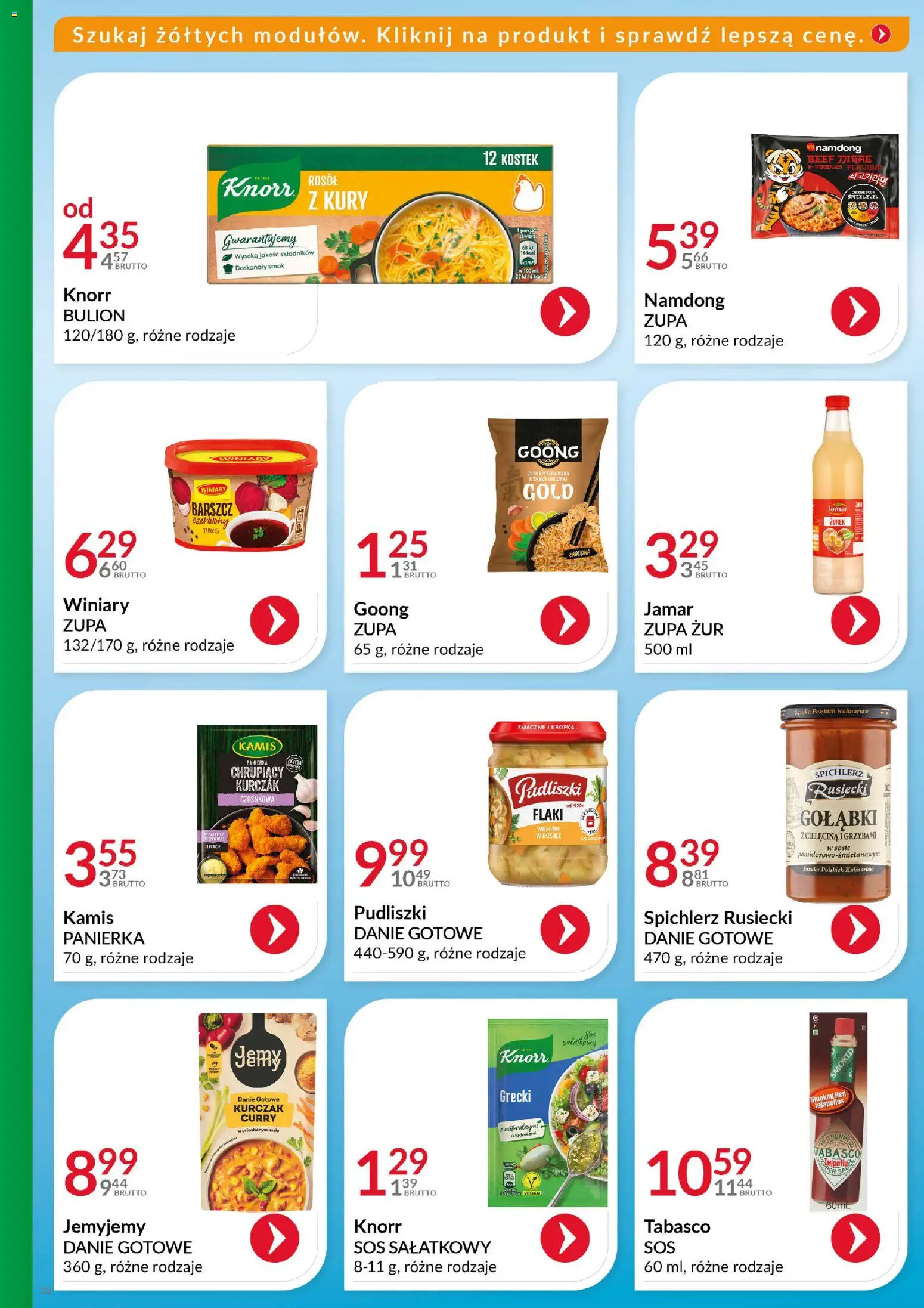 Eurocash Gazetka - Katalog Artykułów Spożywczych od 14.12.2025 | Strona: 32 | Produkty: Curry, Zupa, Tabasco, Sos