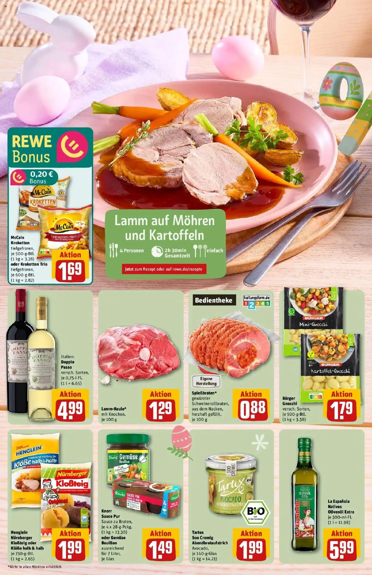 Rewe Prospekt Herzogenaurach	 – gültig ab 30.03.2026 | Seite: 6 | Produkte: Olivenol, Burger, Avocado, Kartoffeln
