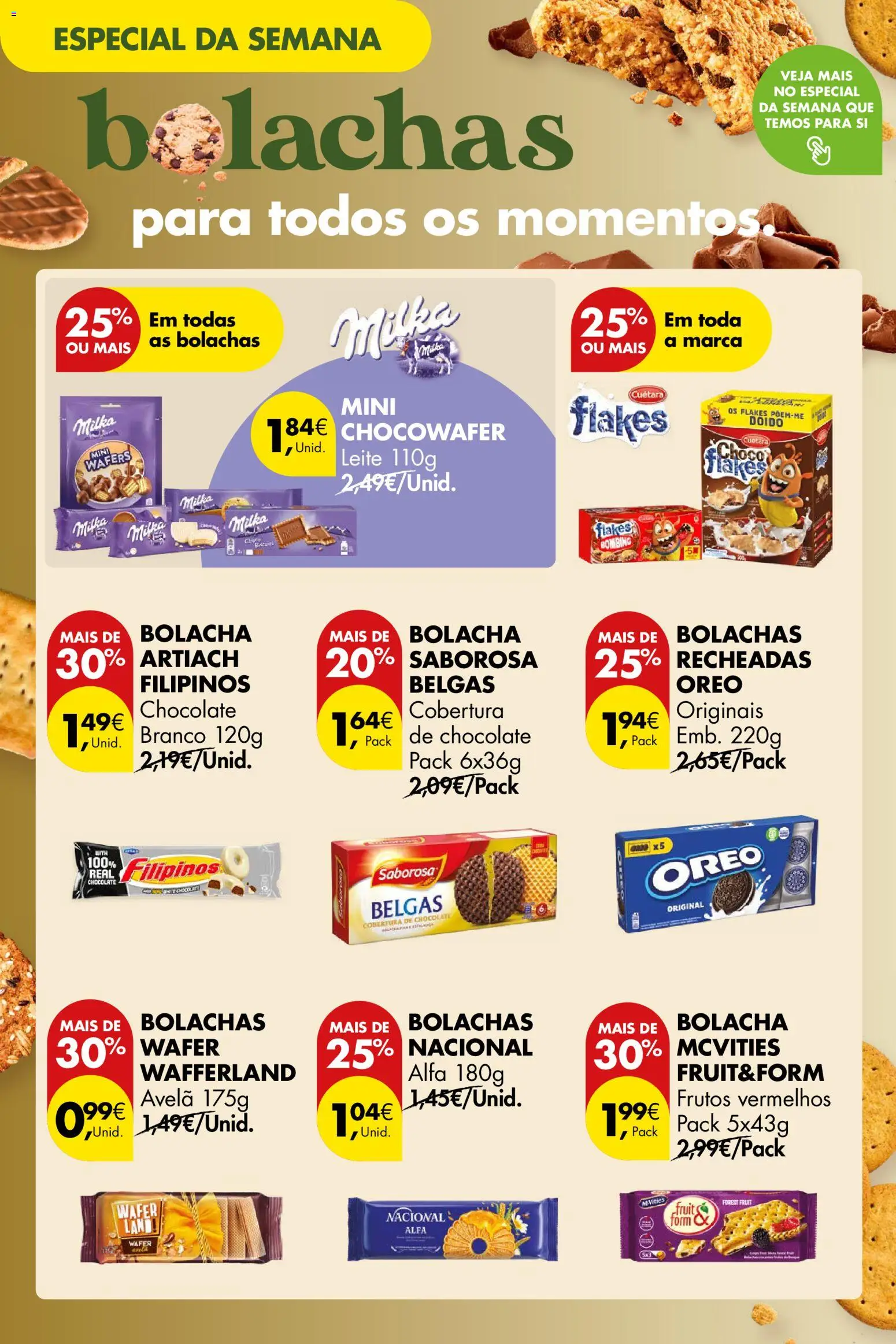 Pingo Doce Poupe este Fim de Semana │ válido de 24.10.2025 | Página: 18 | Produtos: Filipinos, Bolachas, Leite, Chocolate