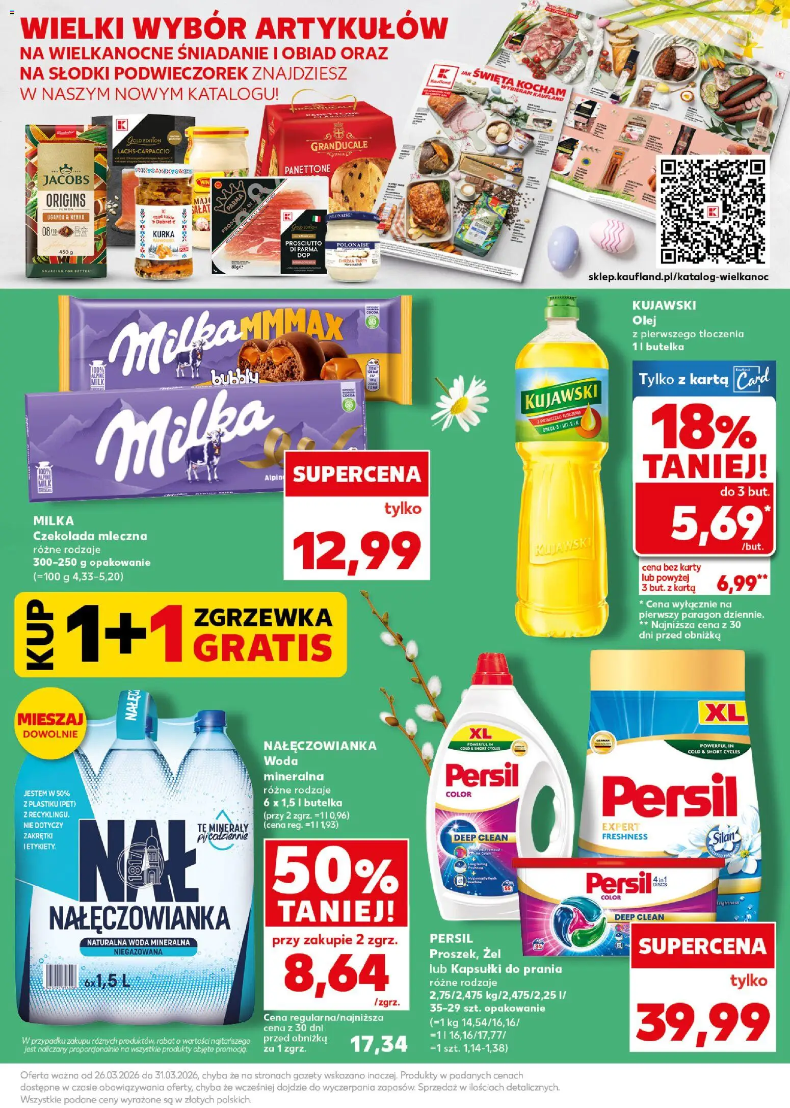Kaufland Polsko leták - Mocny start od 30.03.2026 | Strana: 7 | Produkty: Minerály, Silan, Karty, Persil
