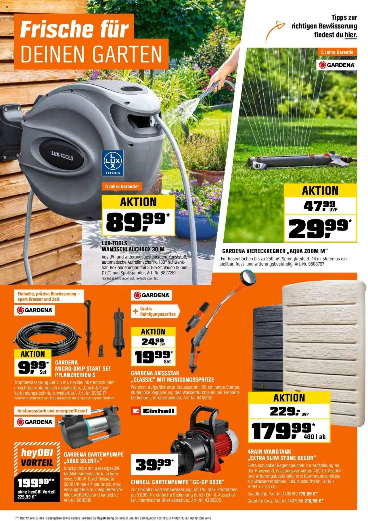 Obi Biberstärke Angebote - gültig ab dem 16.07.2025 | Seite: 10 | Produkte: Box, Wasser