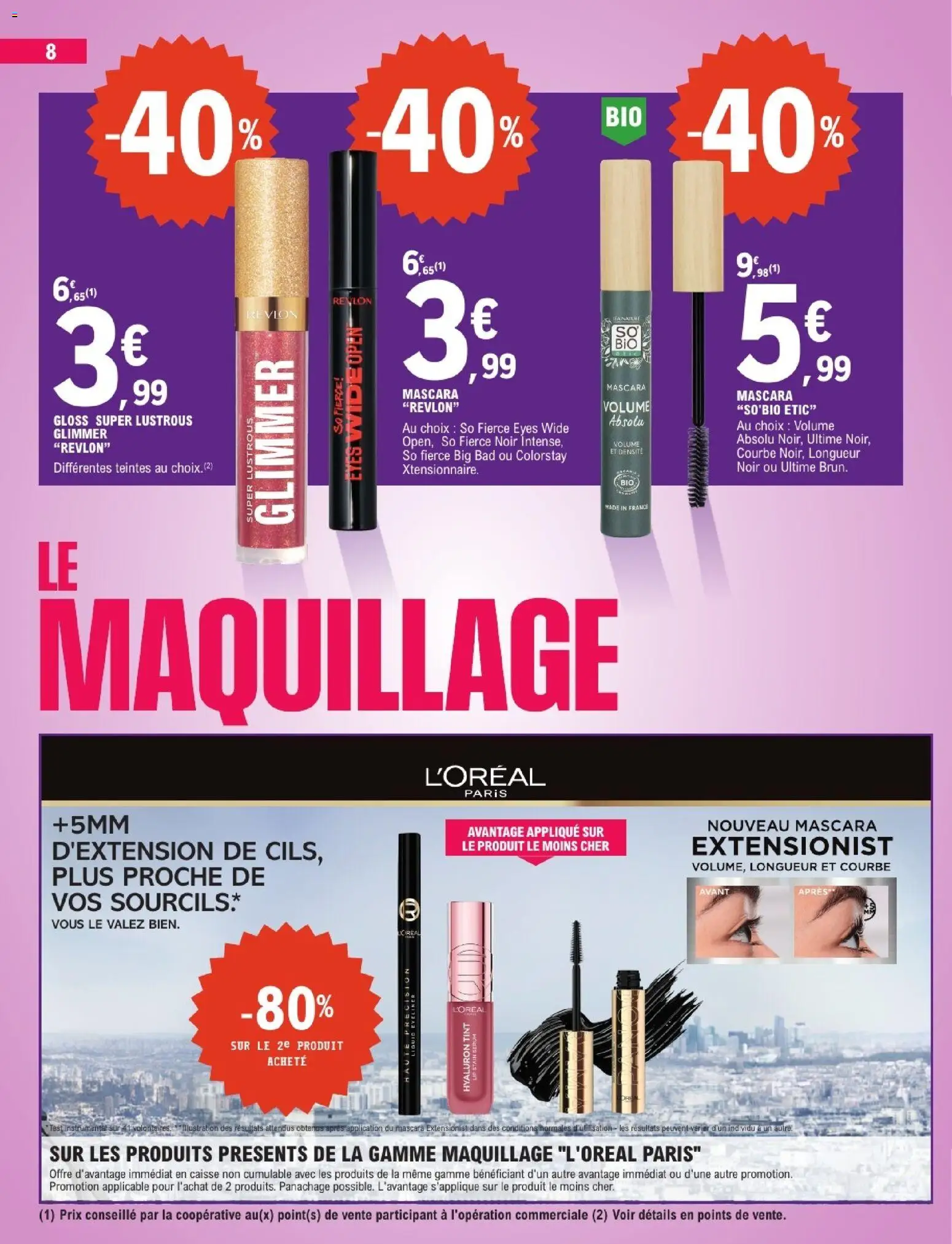 {H1} | Page: 8 | Produits: Gloss, Serum, Maquillage, Mascara