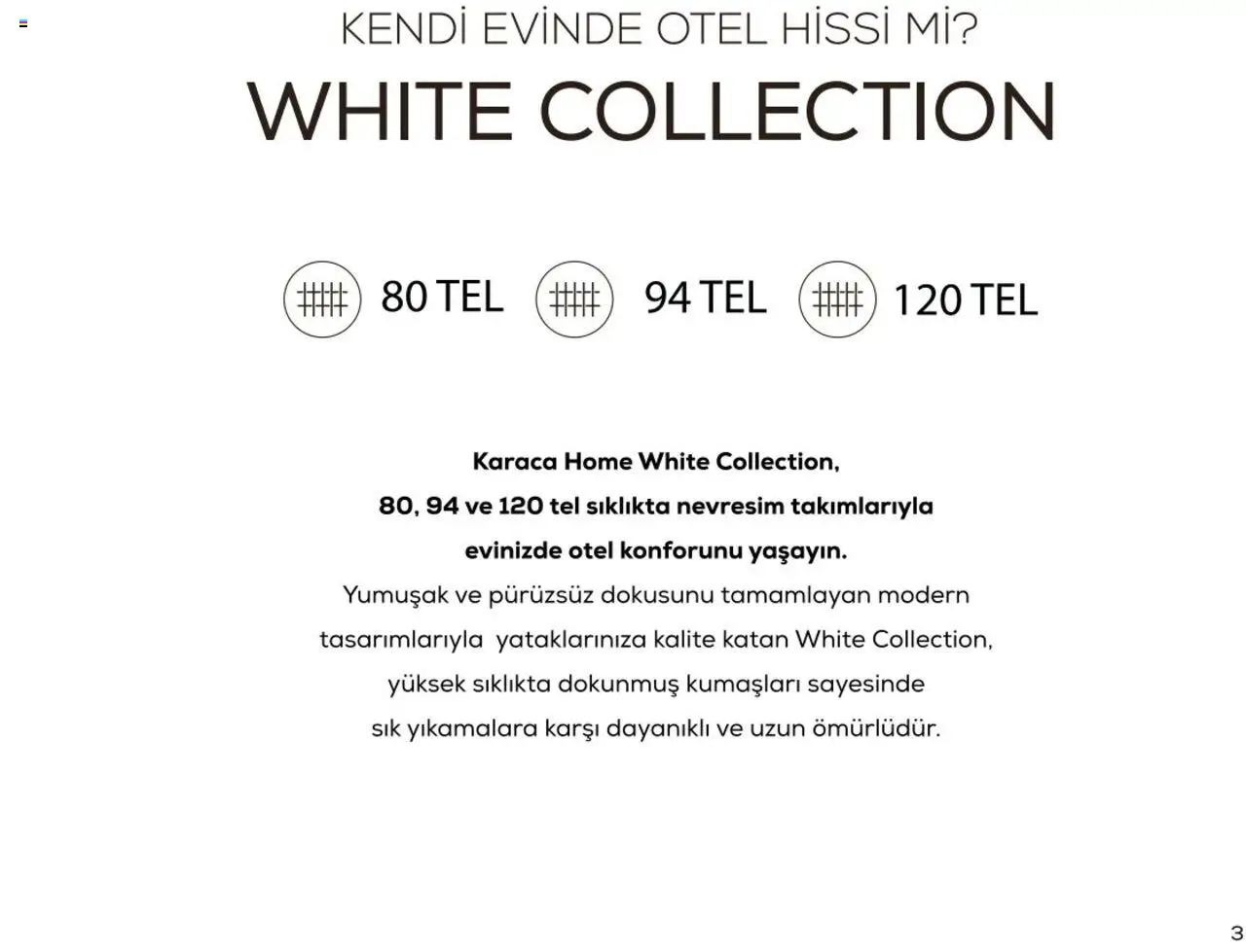 Karaca - Karaca Home - White Collection - 03.03.2025 tarihinden itibaren geçerlidir | Sayfa: 3 | Ürünler: Nevresim