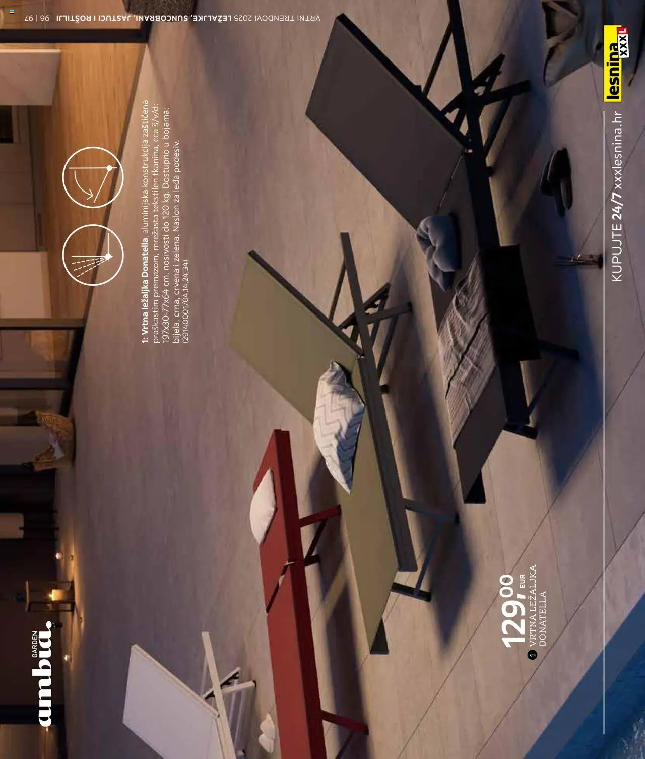 Lesnina katalog | vrijedi od 25.02.2025 | Stranica: 97 | Proizvodi: Ležaljka