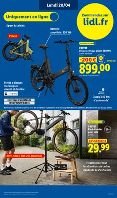 LIDL - Prévisualisation de LIDL catalogue valide à partir de 16.04.2026 | Page: 59 | Produits: Vélo, Vélo électrique, Batterie