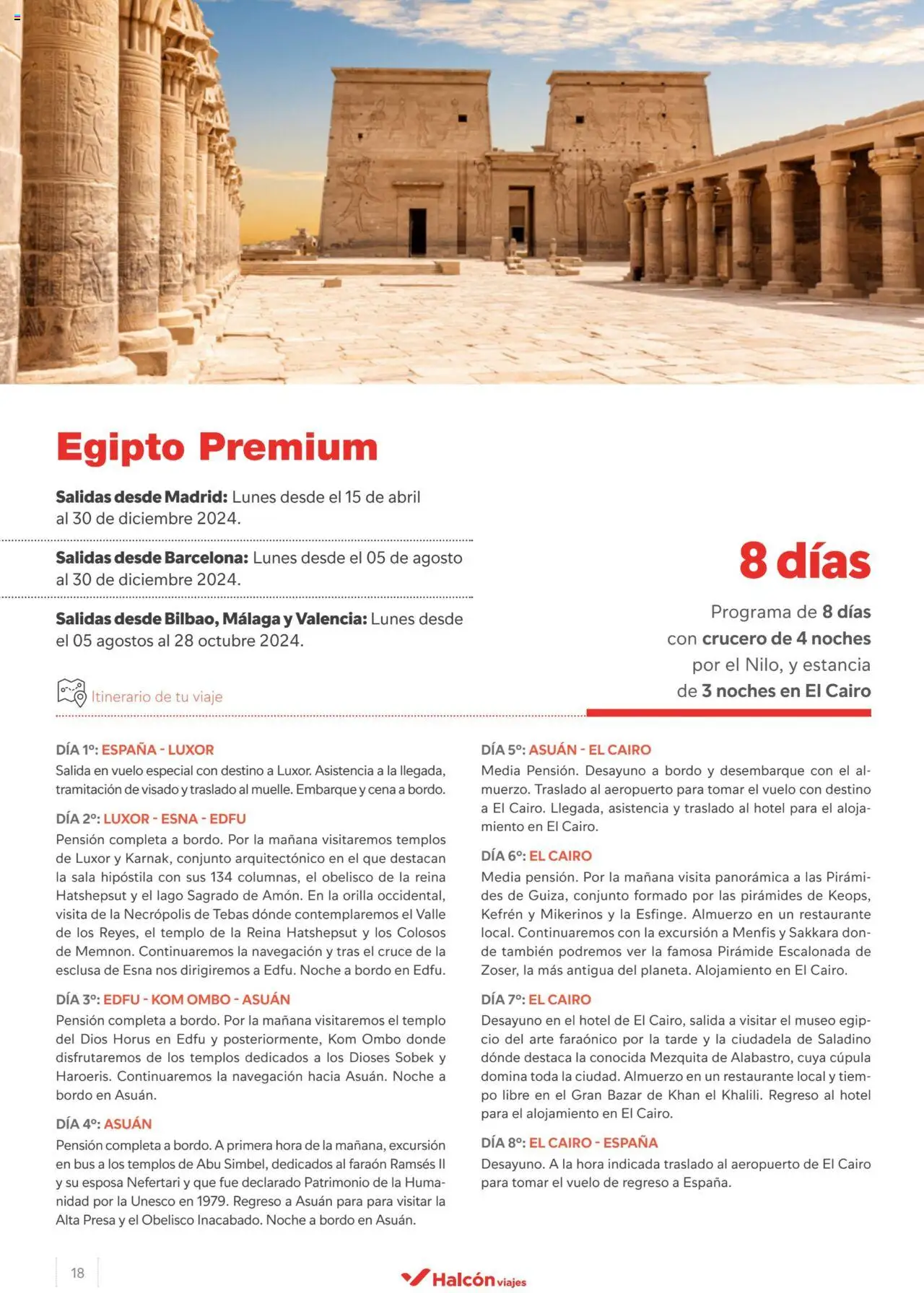 Halcón Viajes Egipto │ válido desde el 15.04.2024 | Página: 18 | Productos: Navegación