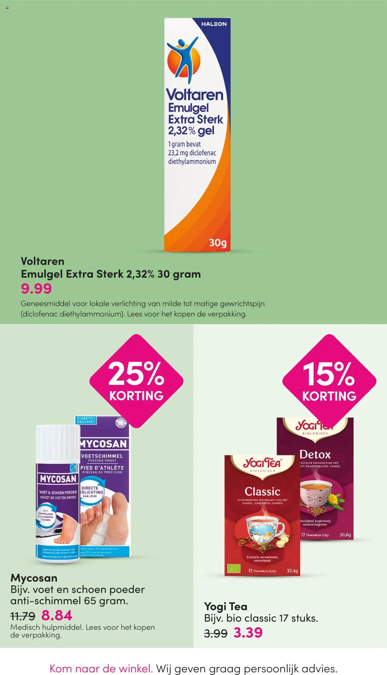 {H1} | Pagina: 32 | Producten: Gel, Poeder, Kaneel, Gember