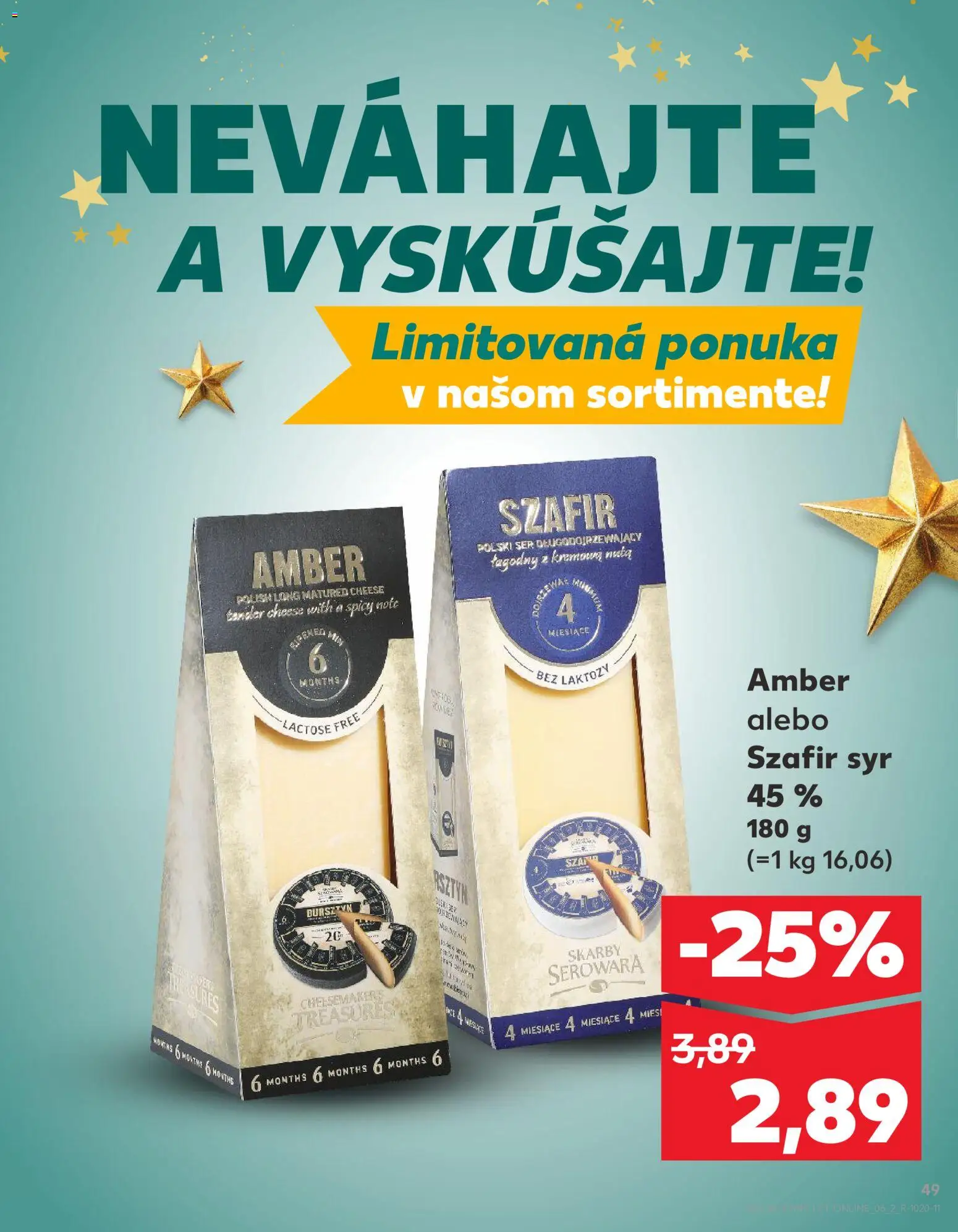 Nové Kaufland akcie – leták je platný od 04.12.2025 | Strana: 49 | Produkty: Syr