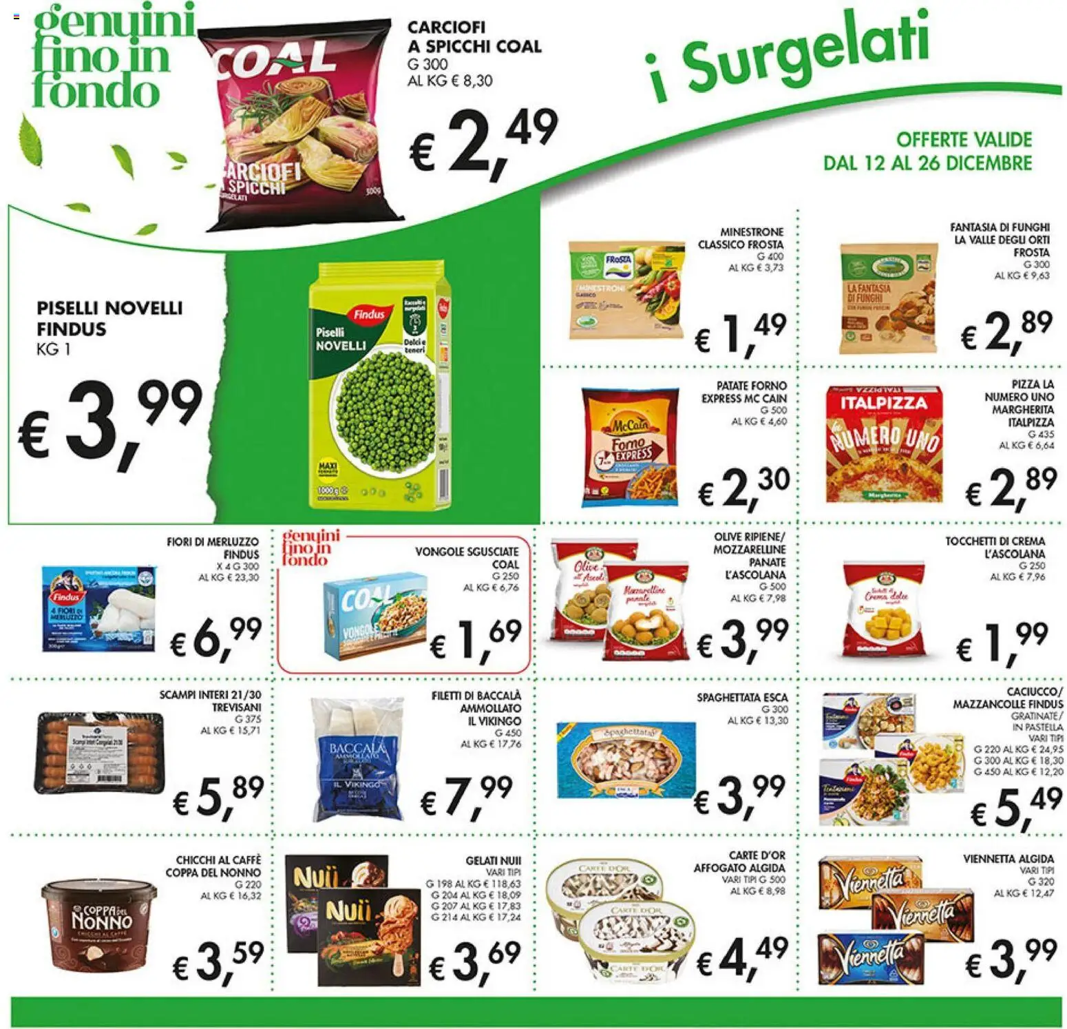 Volantino Coal del 12.12.2025 | Pagina: 10 | Prodotti: Caffè, Vongole, Patate, Forno