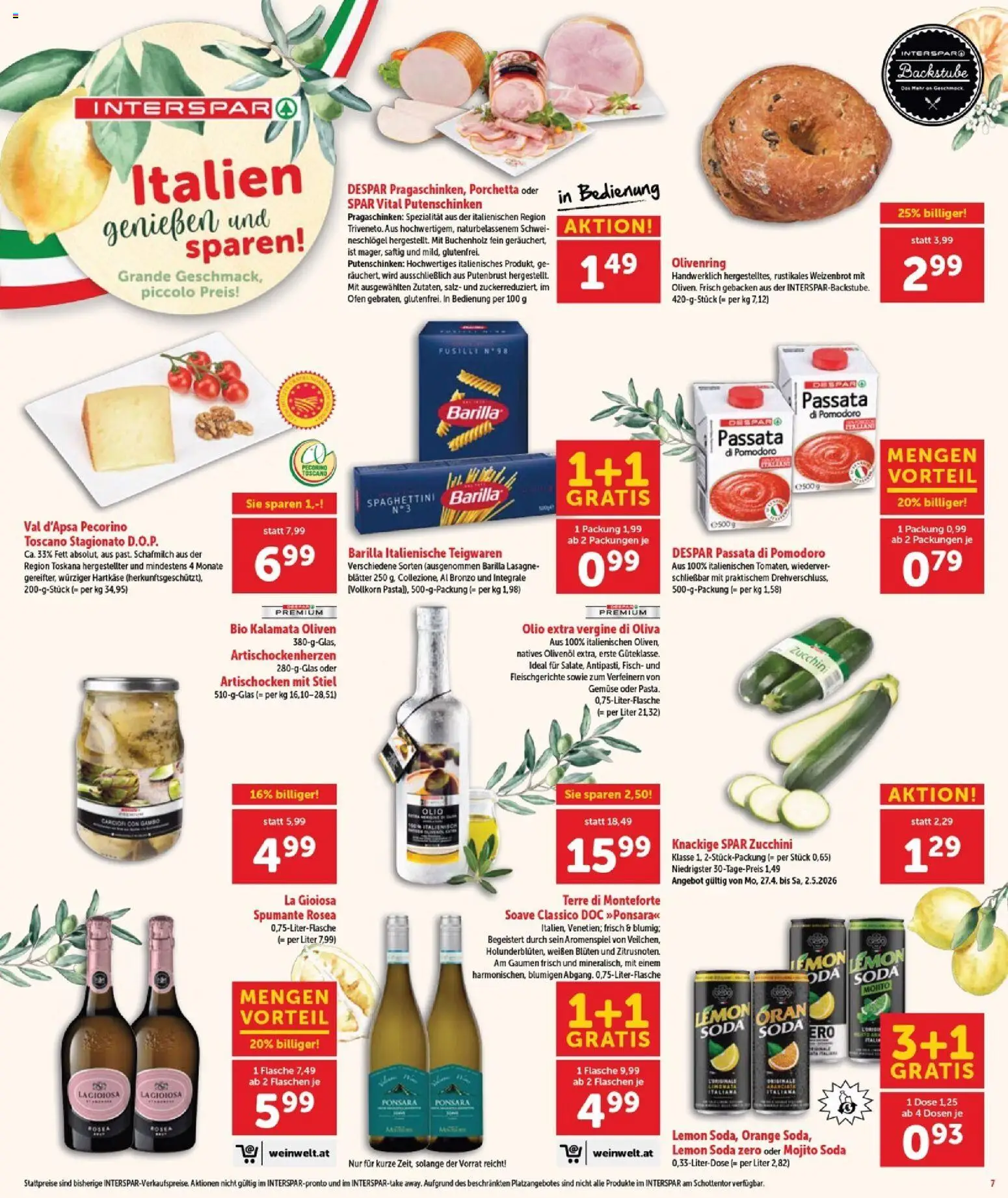 Interspar Flugblatt - Burgenland Sued gültig ab 30.04.2026 | Seite: 8 | Produkte: Gemüse, Salz, Ofen, Fisch