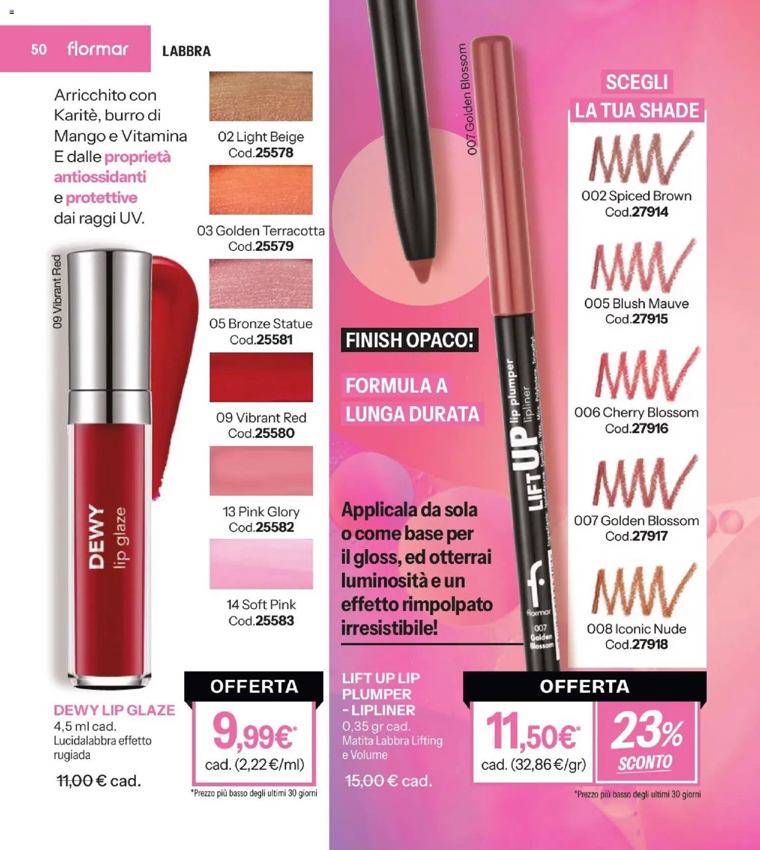 Volantino Stanhome del 31.03.2026 | Pagina: 50 | Prodotti: Lucidalabbra, Mango, Burro, Blush