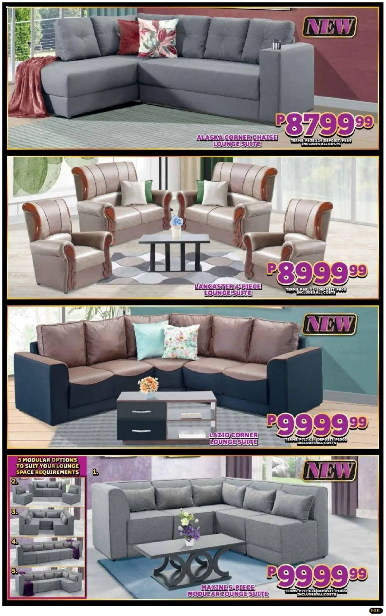 New Lewis Stores catalogue – valid from 01.10.2025 | Page: 11 | Products: Suit, Lounge suite, Chaise
