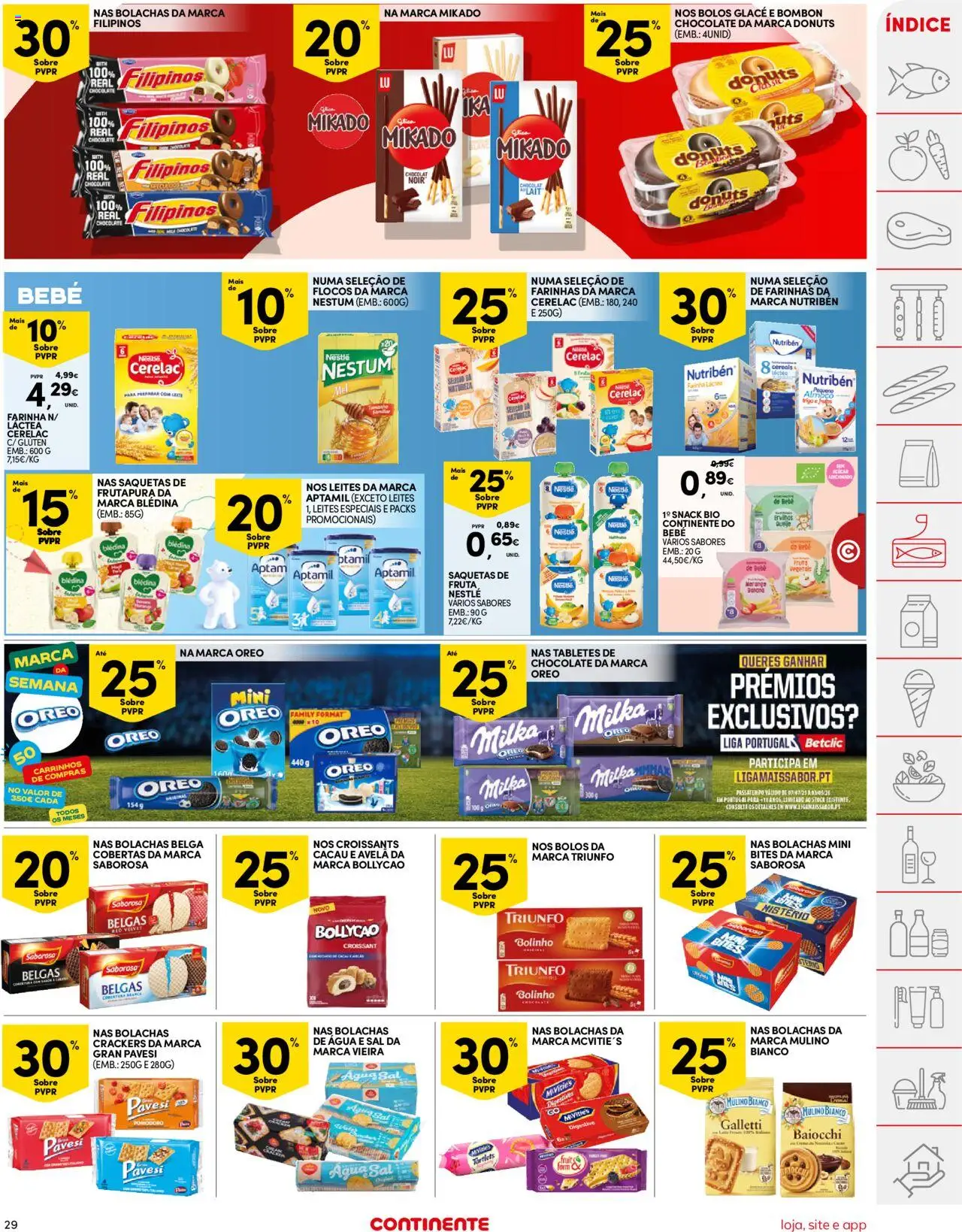 Continente folheto │ válido de 21.10.2025 | Página: 29 | Produtos: Farinha láctea, Bolachas, Nestlé, Flocos