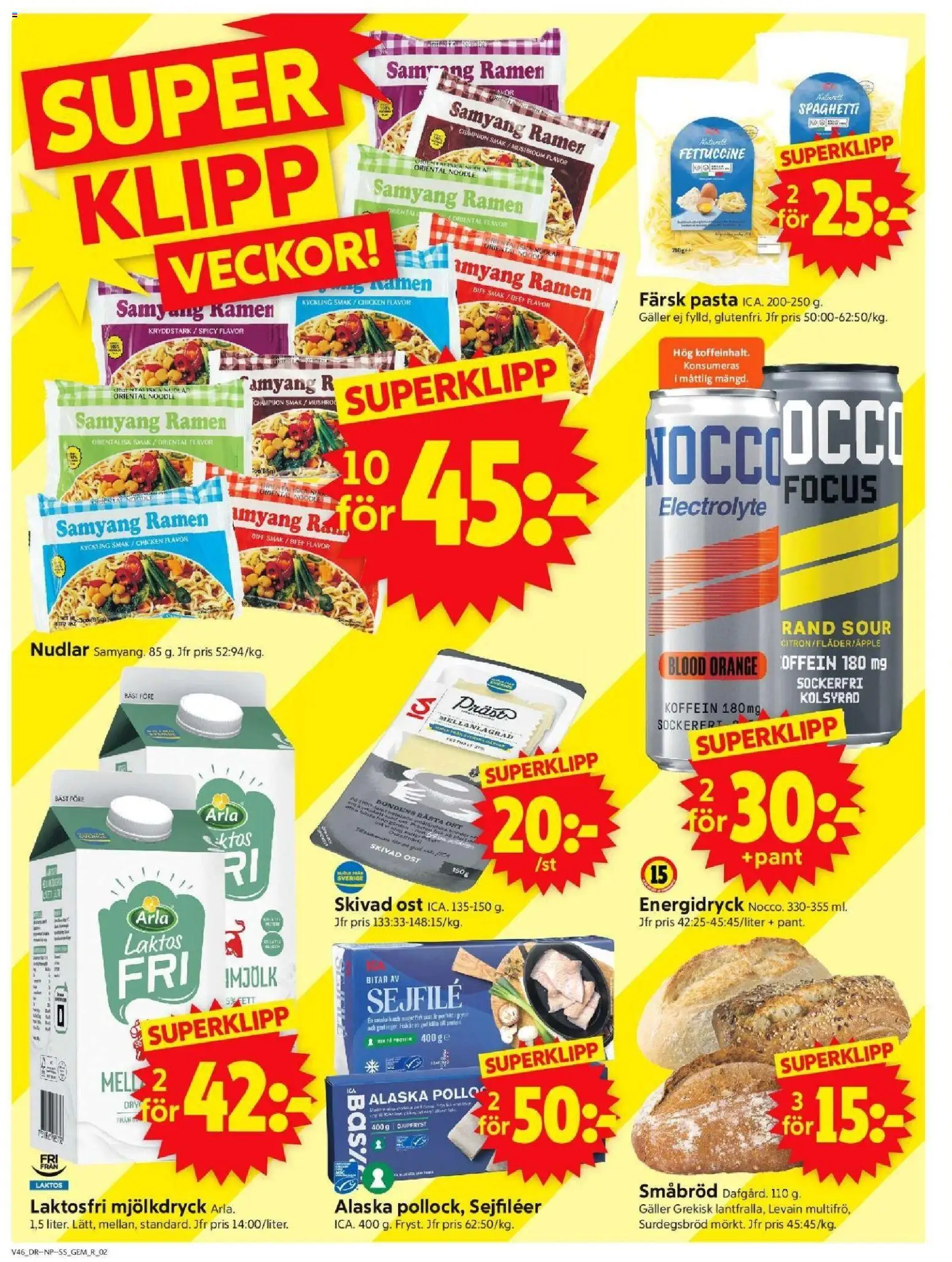 ICA Supermarket reklamblad aktuell från 10.11.2025 | Sida: 2 | Produkter: Galler, Ost, Energidryck, Citron