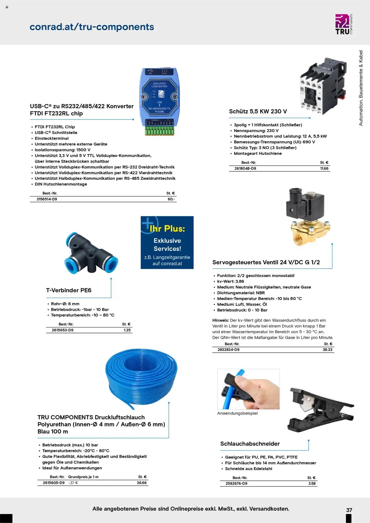 Conrad Aktionskatalog gültig ab 25.08.2025 | Seite: 39 | Produkte: Kabel, Öl