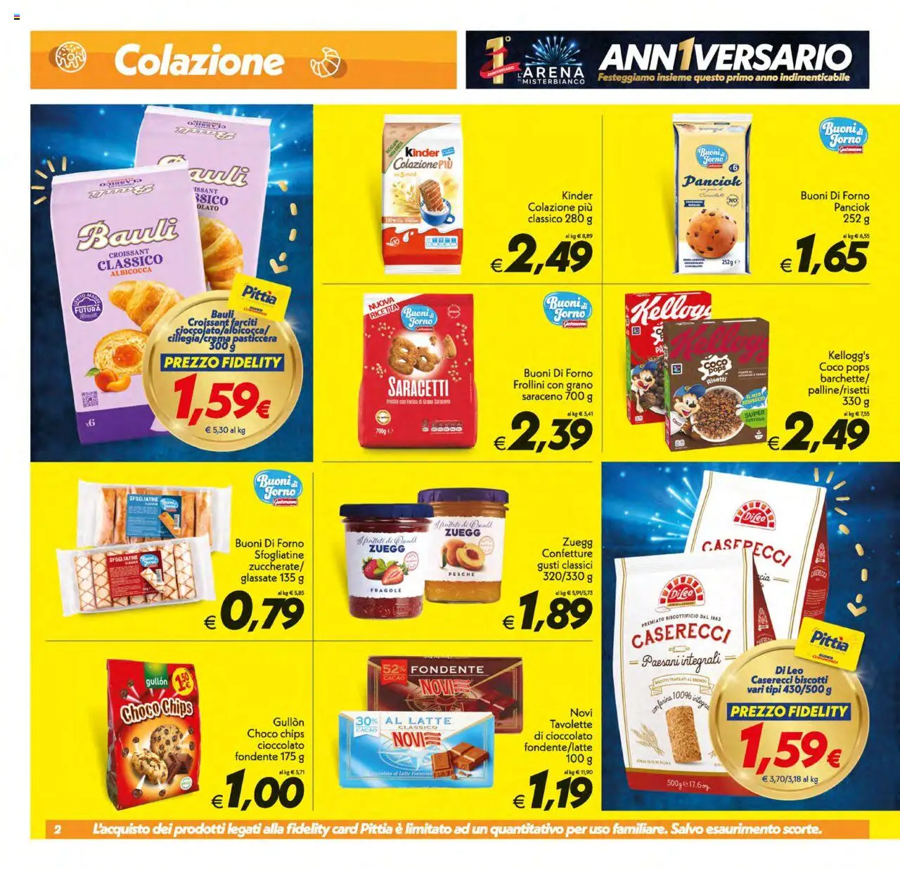 Volantino SuperConveniente del 17.10.2025 | Pagina: 2 | Prodotti: Cioccolato, Fragole, Biscotti, Farina