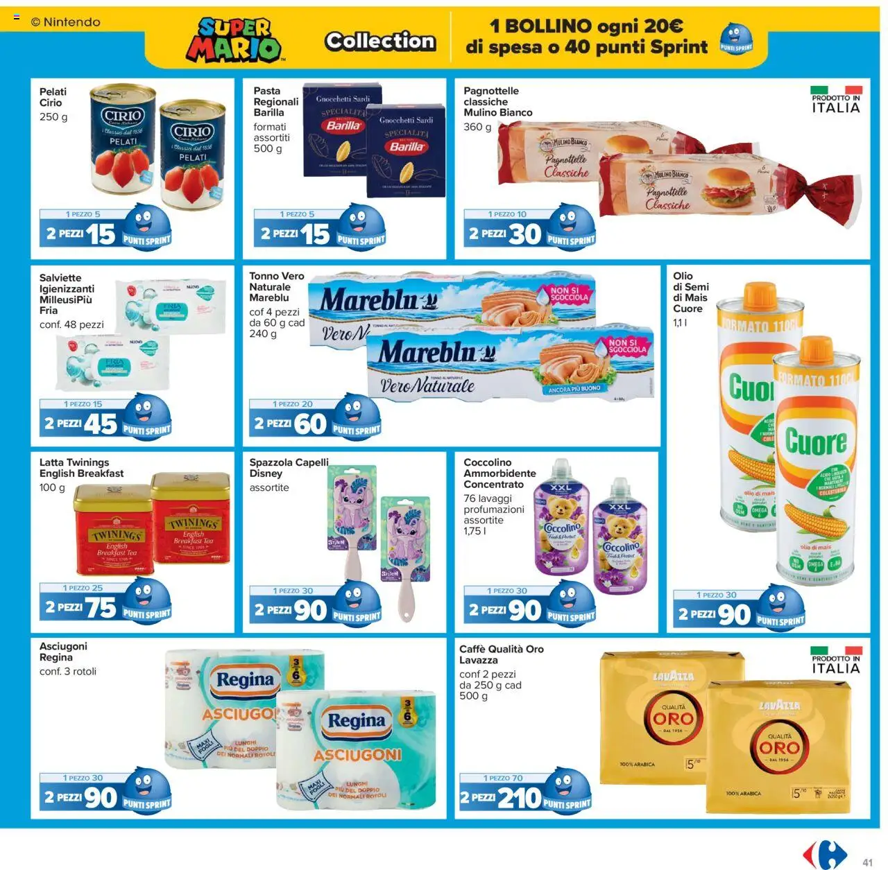 Volantino Carrefour del 10.10.2025 | Pagina: 41 | Prodotti: Pasta, Mais, Lavazza, Gnocchetti