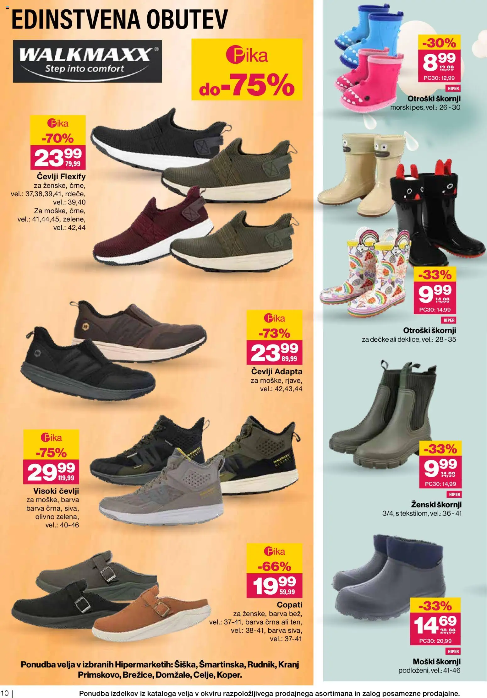 Novi Mercator katalog ponudbe – veljaven od 11.02.2026 | Stran: 10 | Izdelki: Škornji, Barva, Cevlji, Copati