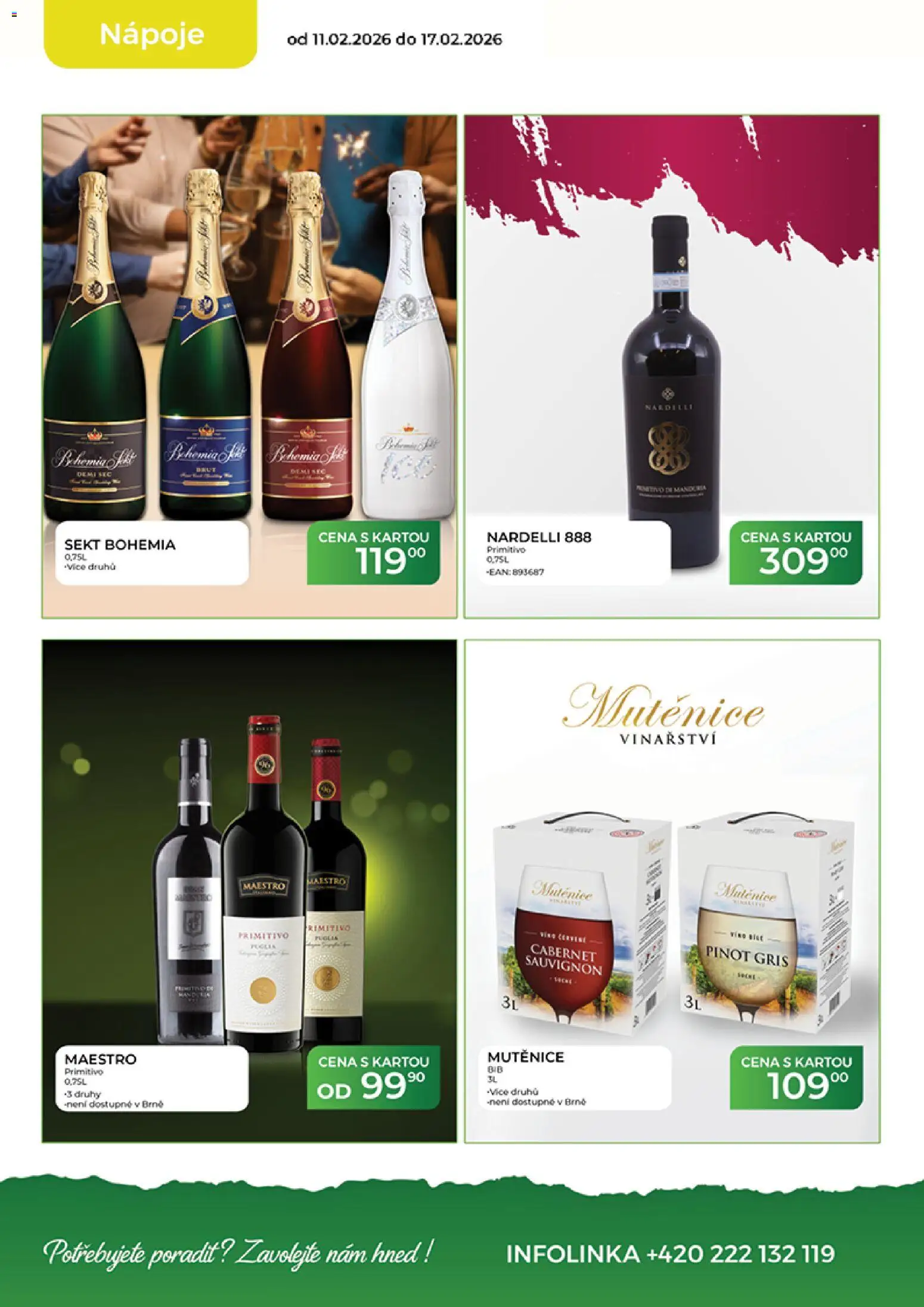 Tamda Foods leták od 11.02.2026 | Strana: 16 | Produkty: Primitivo, Sekt, Cabernet Sauvignon, Pinot Gris