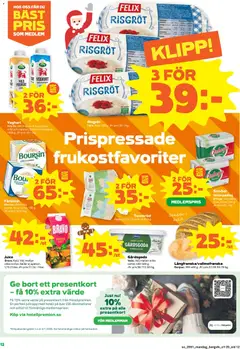 Stora Coop - erbjudanden - Förhandsvisning av reklamblad från butik Stora Coop aktuell från 15.12.2025 | Sida: 12 | Produkter: Salt, Tunnbröd, Leverpastej, Yoghurt