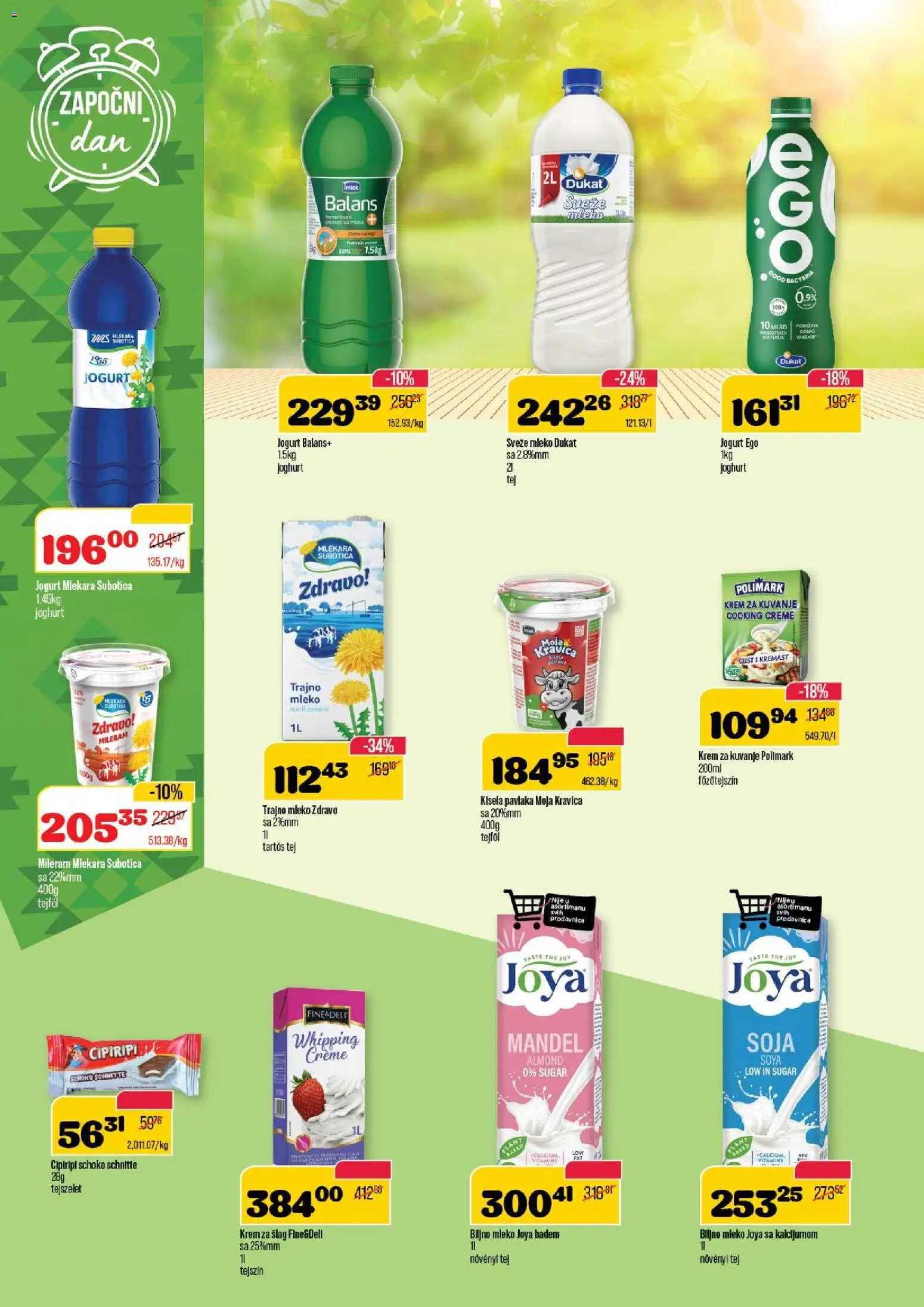 Senta Promet katalog - važi od 22.10.2025 | Strana: 4 | Proizvode: Sveže mleko, Moja kravica, Mleko, Jogurt