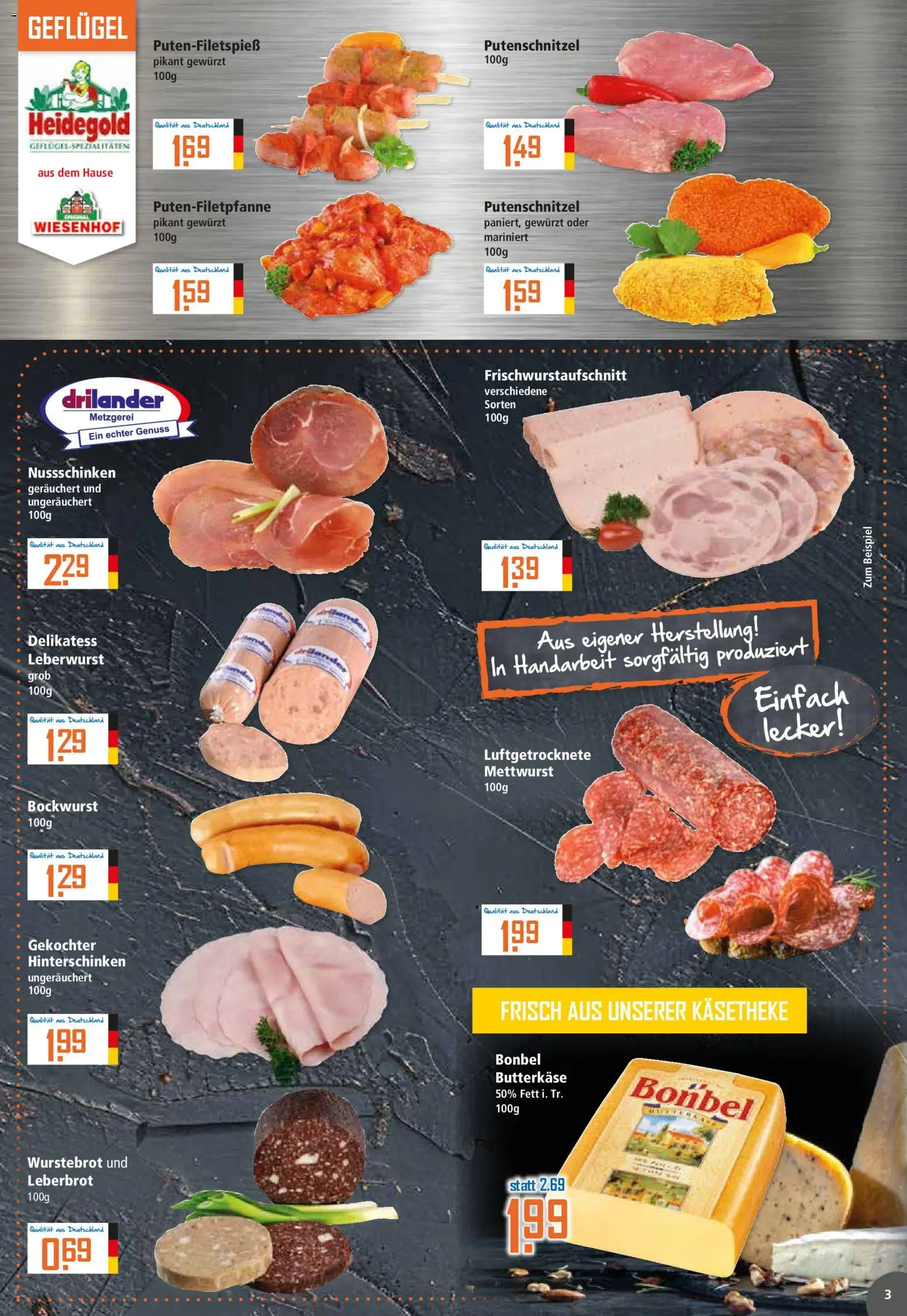 Klaas & Kock Prospekt 	 – gültig ab 09.03.2026 | Seite: 3 | Produkte: Bockwurst, Putenschnitzel