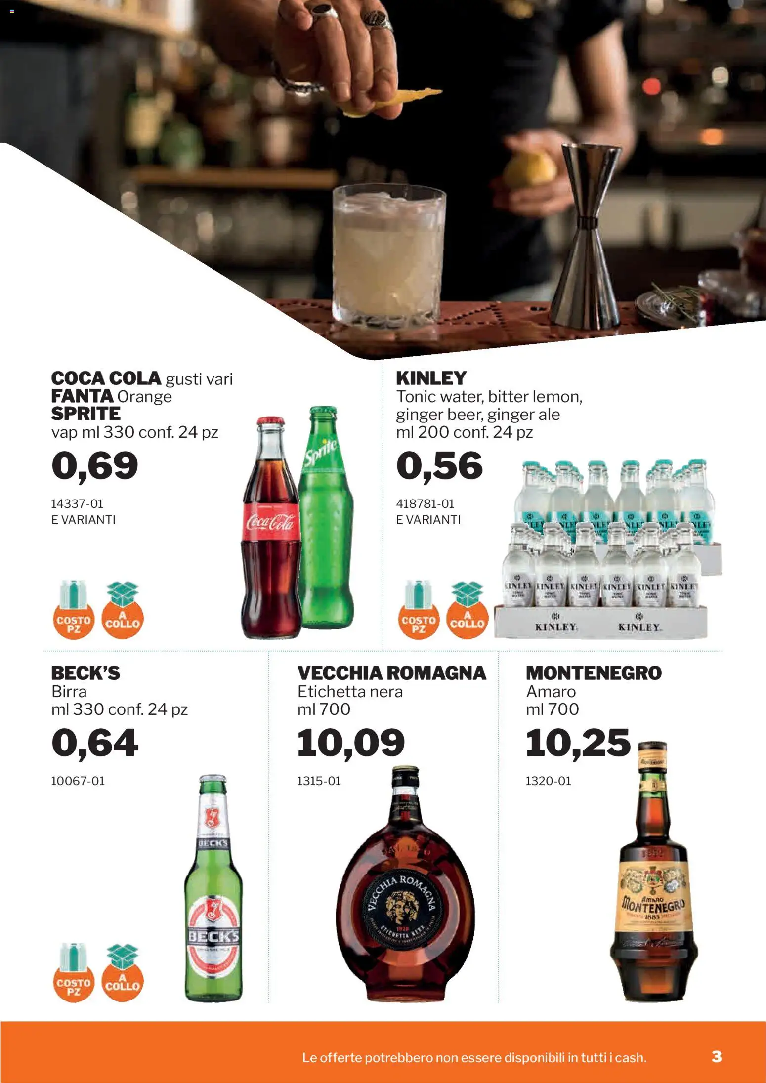 Volantino Sogegross del 08.04.2026 | Pagina: 3 | Prodotti: Birra, Fanta, Amaro, Coca Cola
